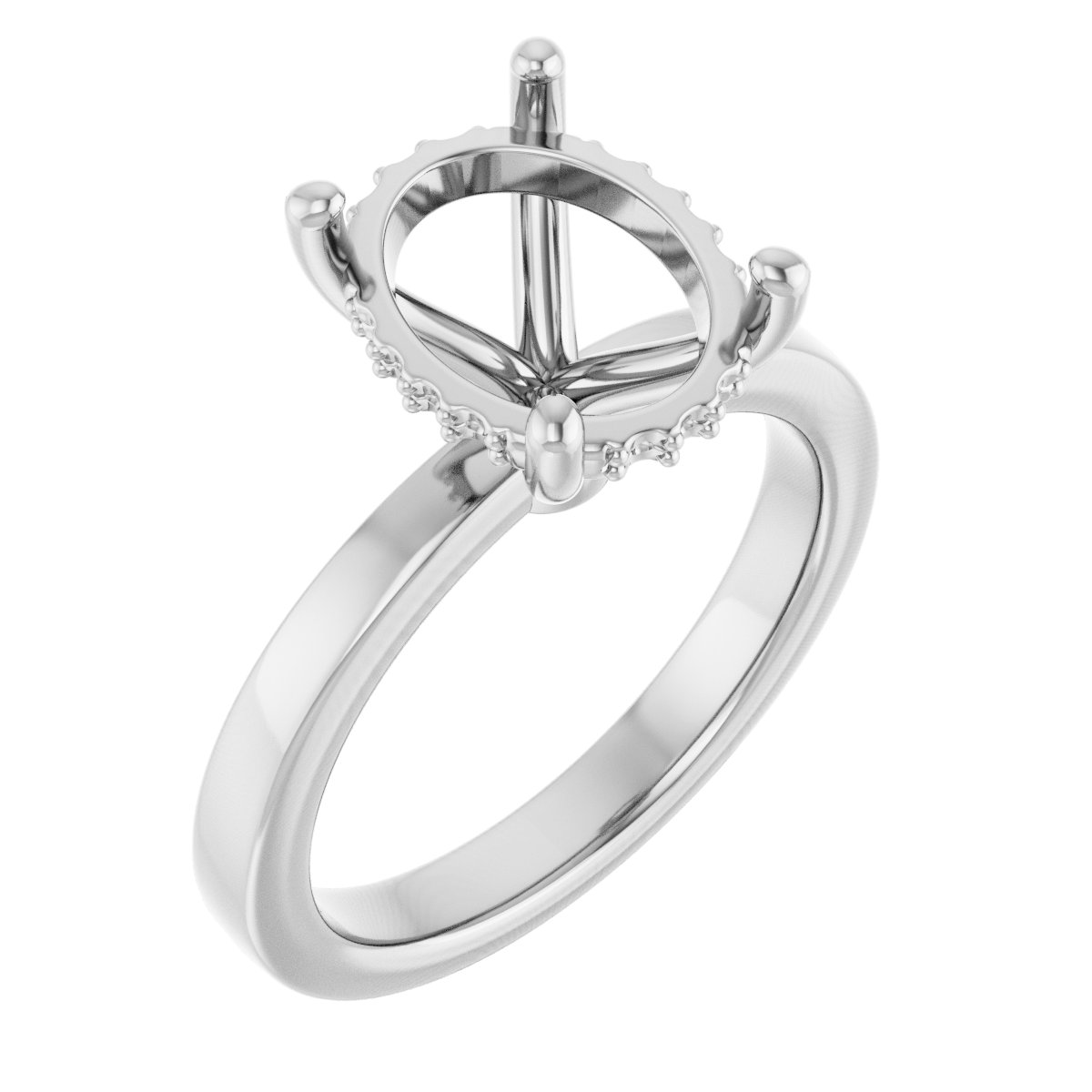 Hidden Halo-Style Engagement Ring