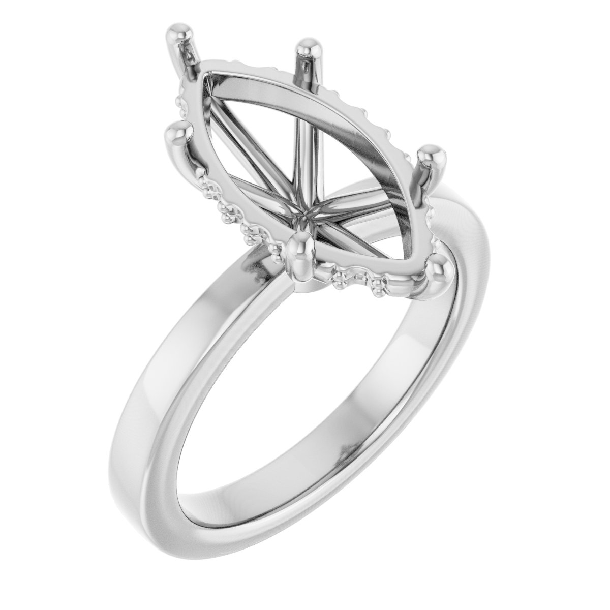 Hidden Halo-Style Engagement Ring