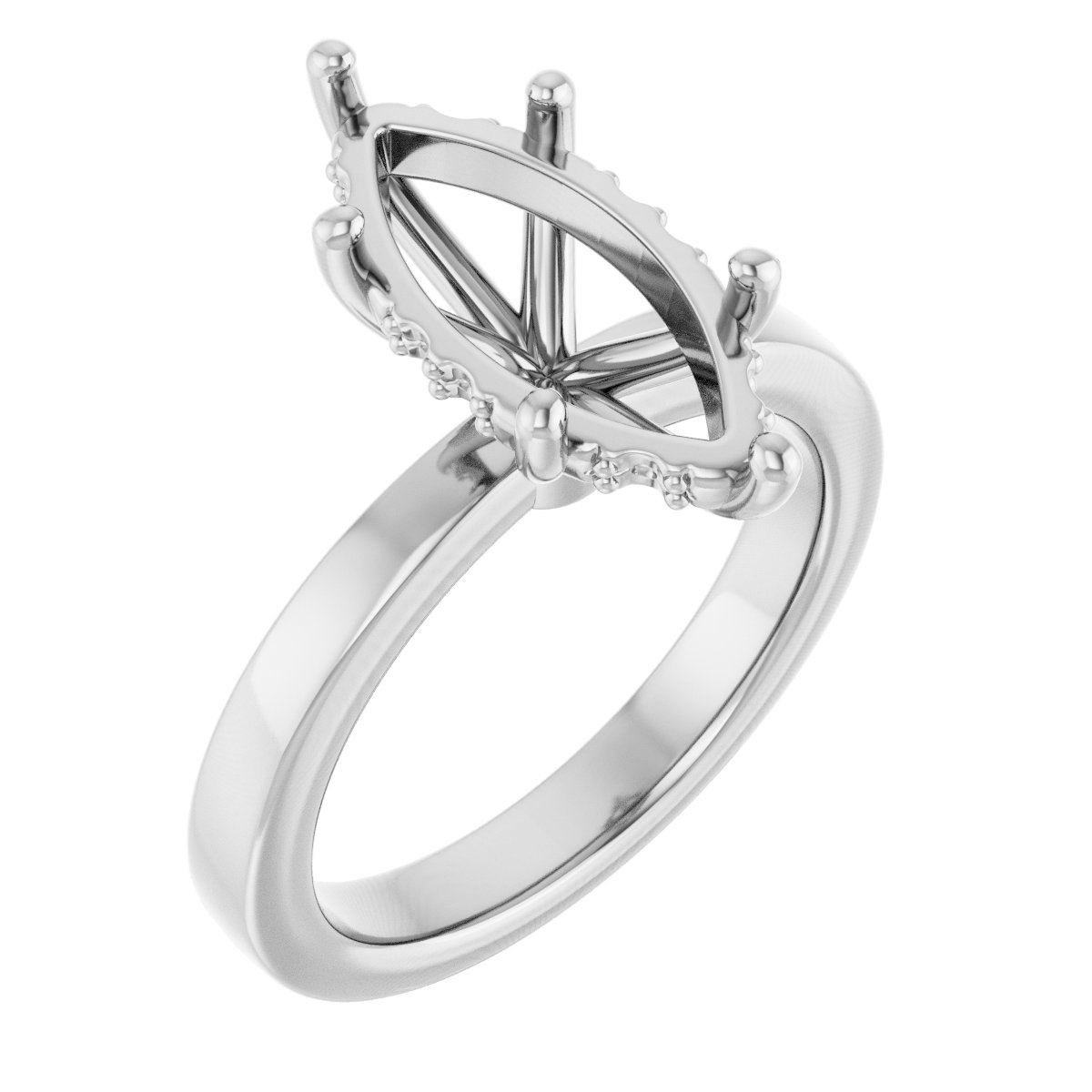 Hidden Halo-Style Engagement Ring