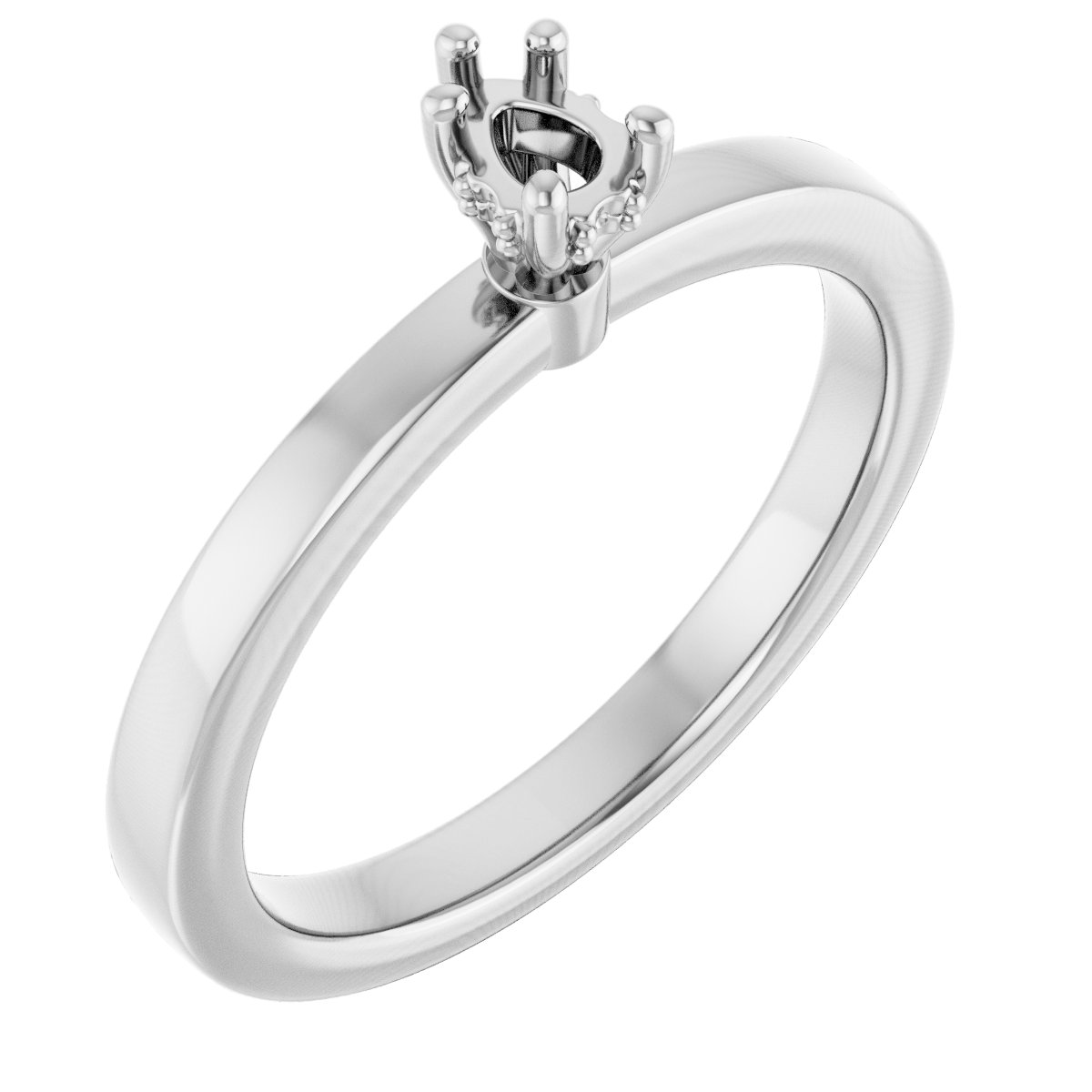 Hidden Halo-Style Engagement Ring