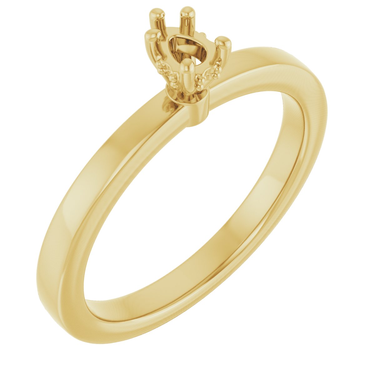 Hidden Halo-Style Engagement Ring