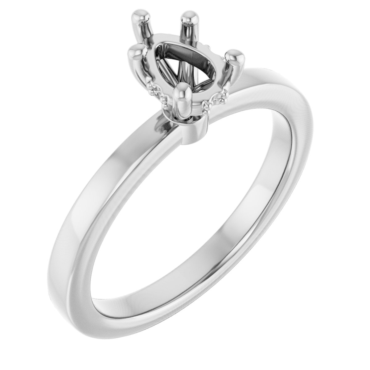 Hidden Halo-Style Engagement Ring