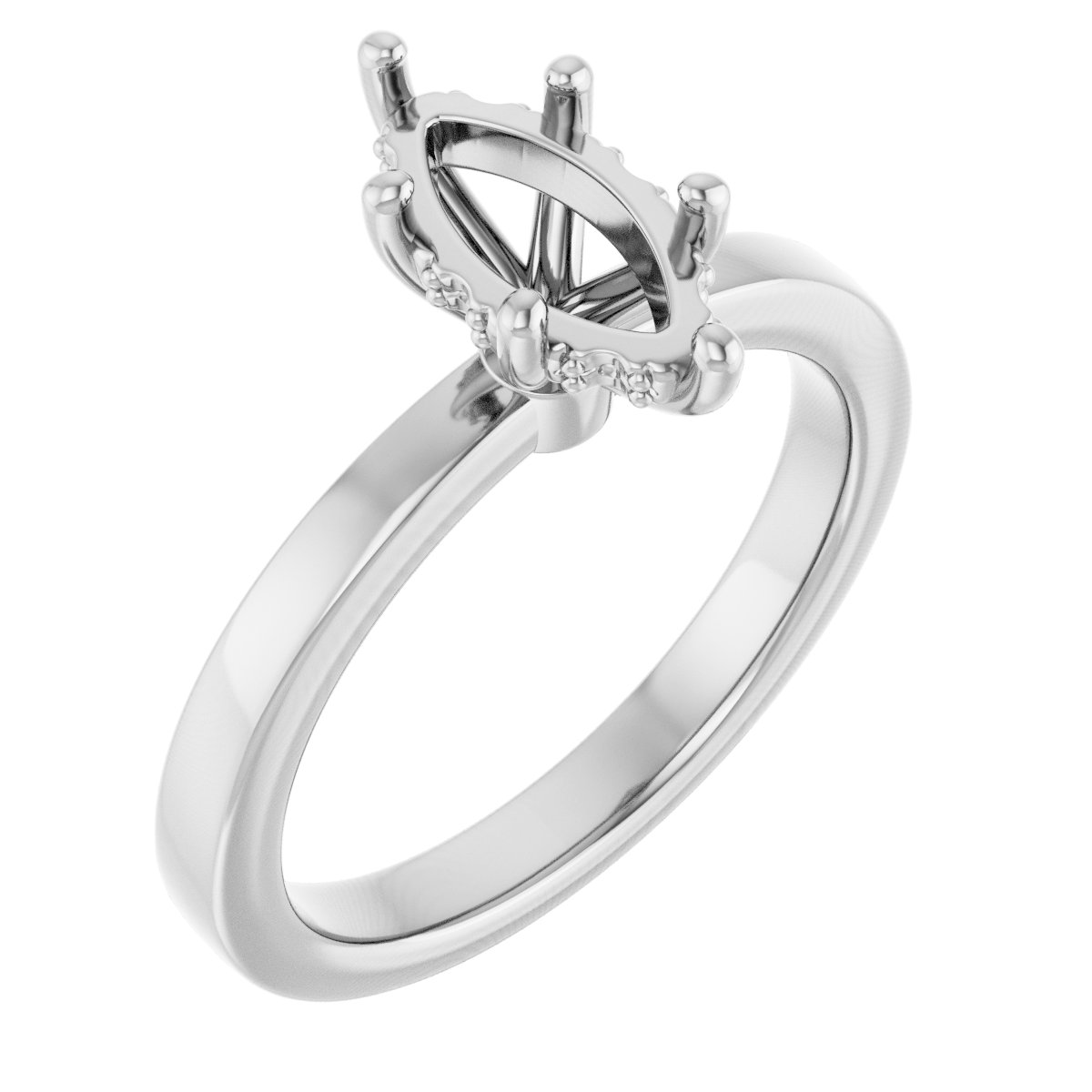 Hidden Halo-Style Engagement Ring