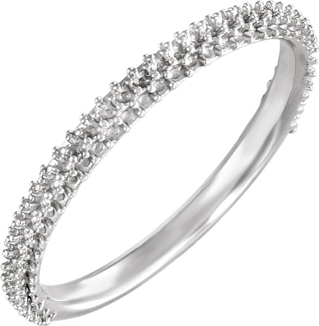 Pavé-Style Anniversary Band