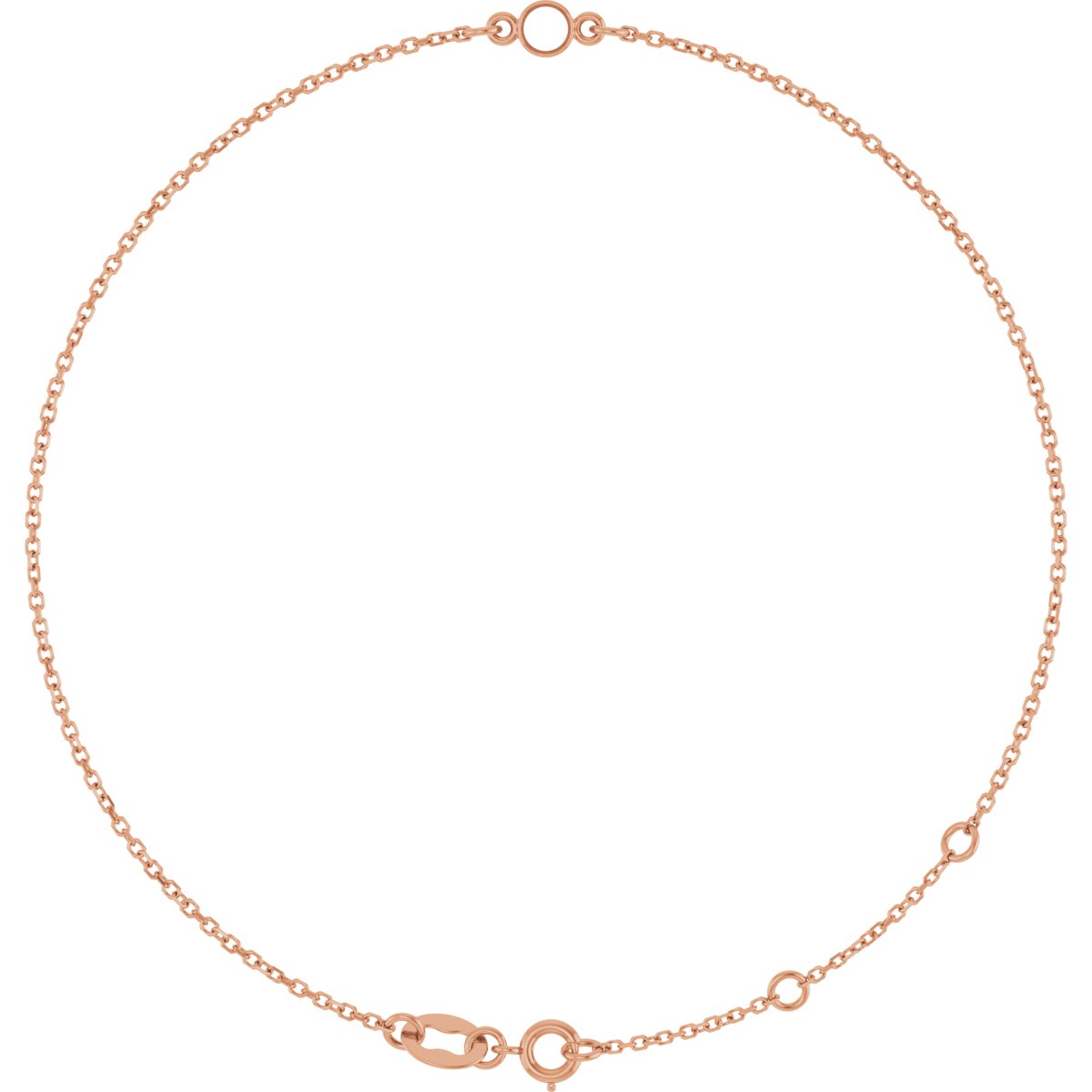 Bezel-Set Link Bracelet