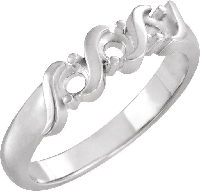Three-Stone Anniversary Band