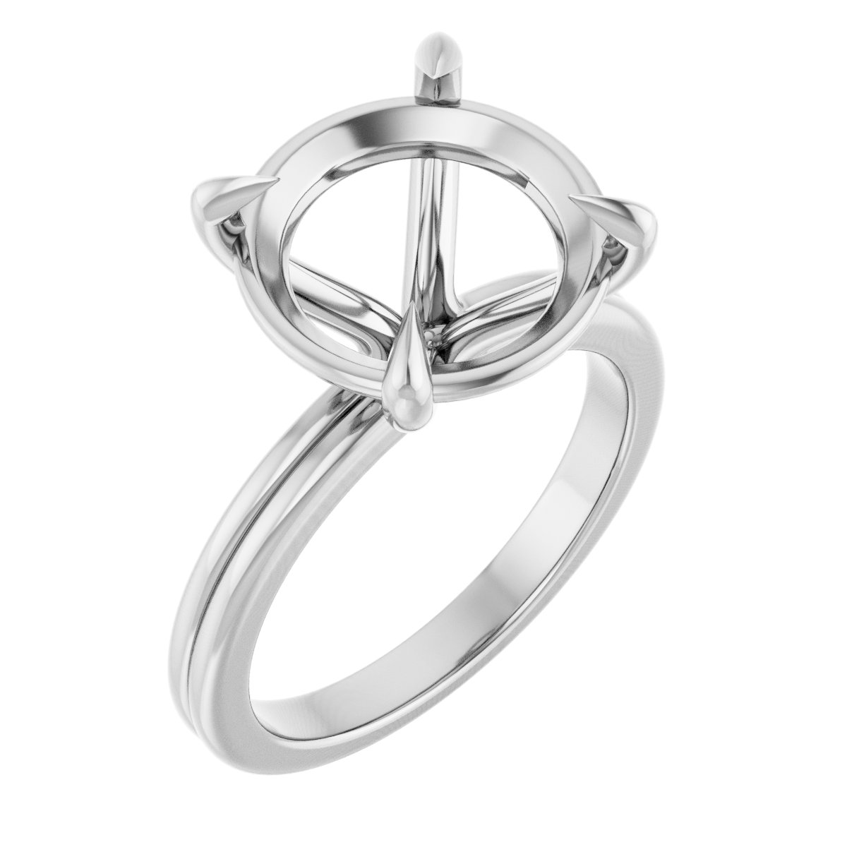 Claw-Prong Solitaire Engagement Ring