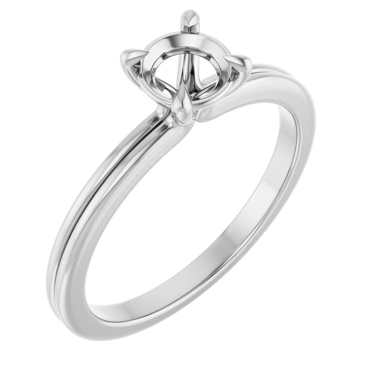 Claw-Prong Solitaire Engagement Ring