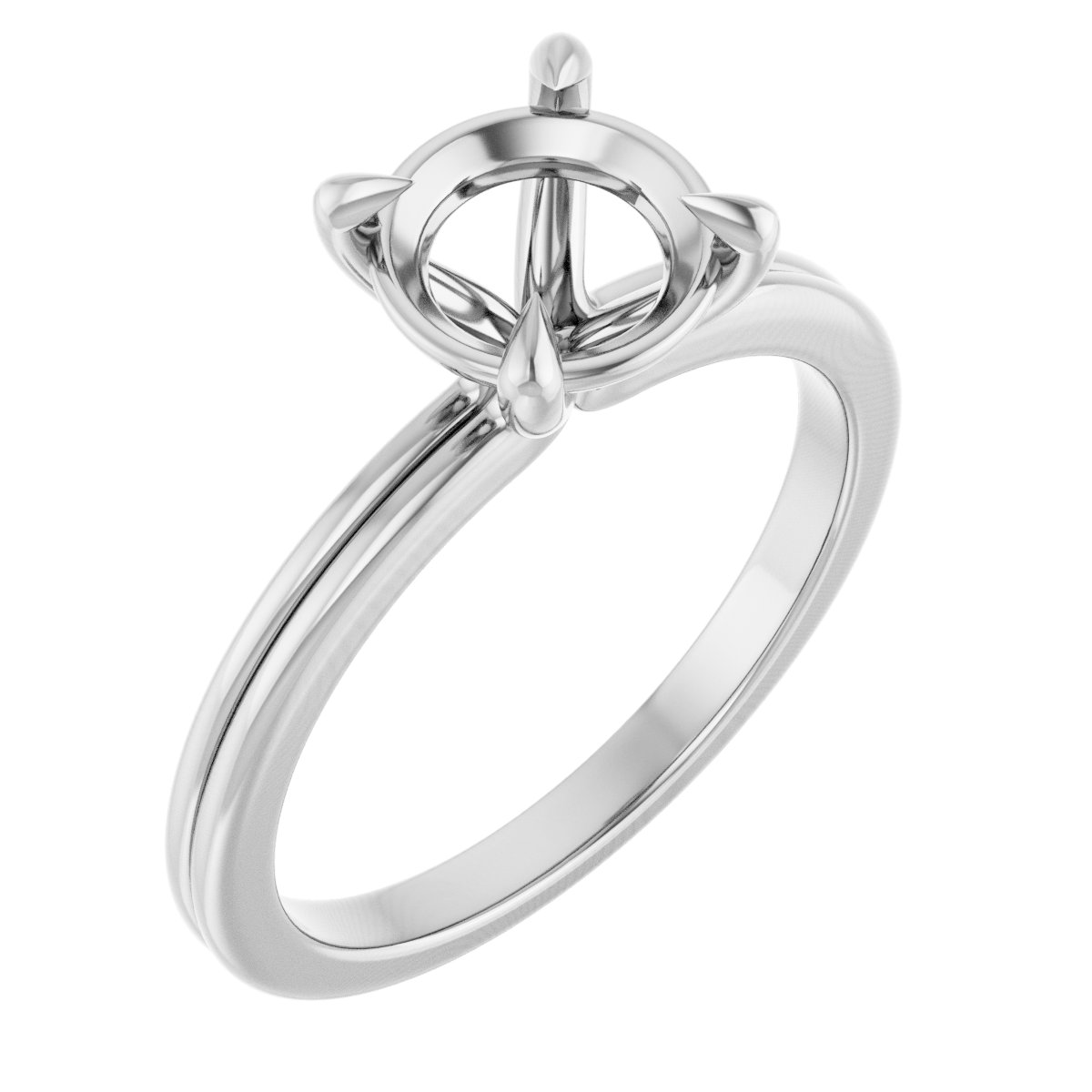 Claw-Prong Solitaire Engagement Ring