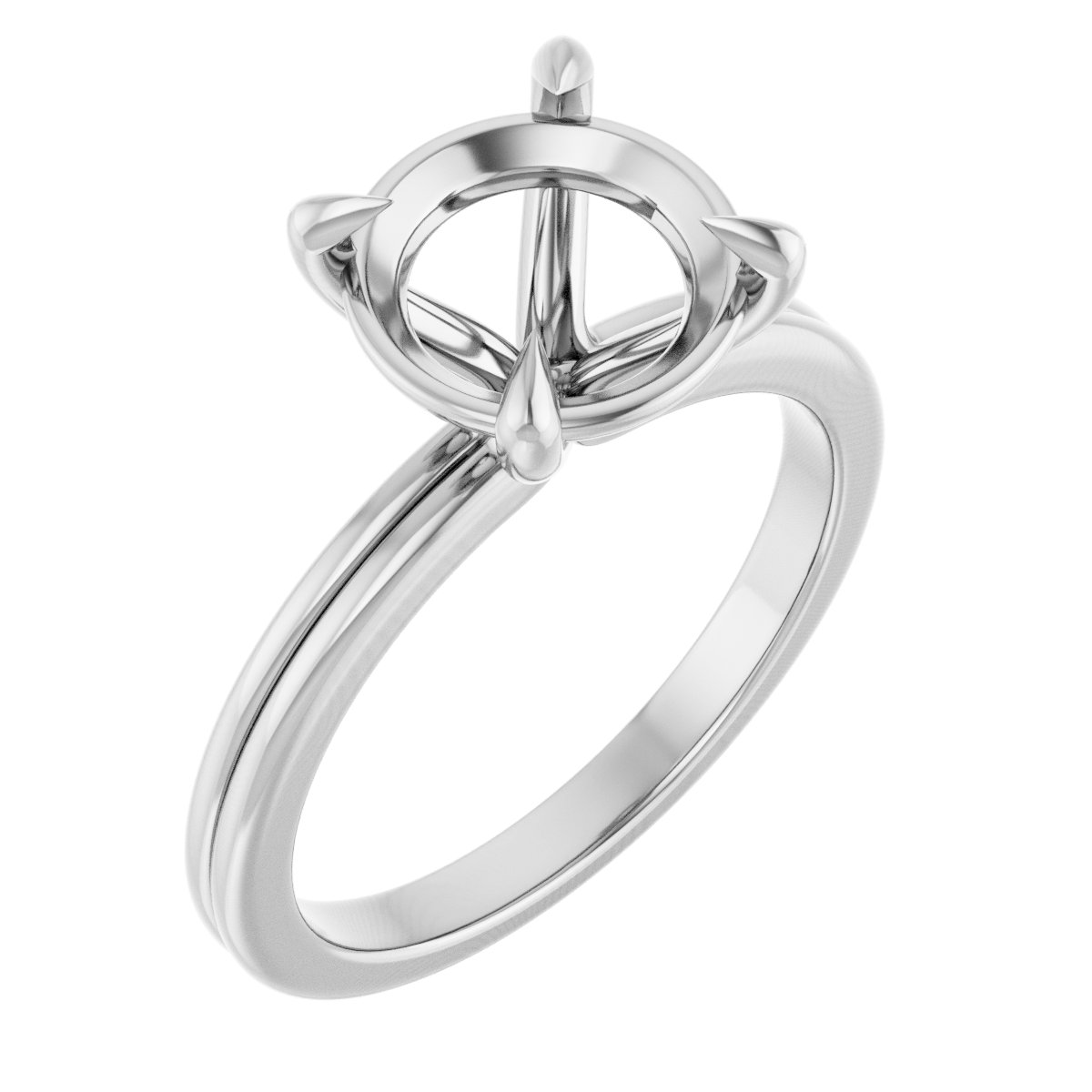 Claw-Prong Solitaire Engagement Ring