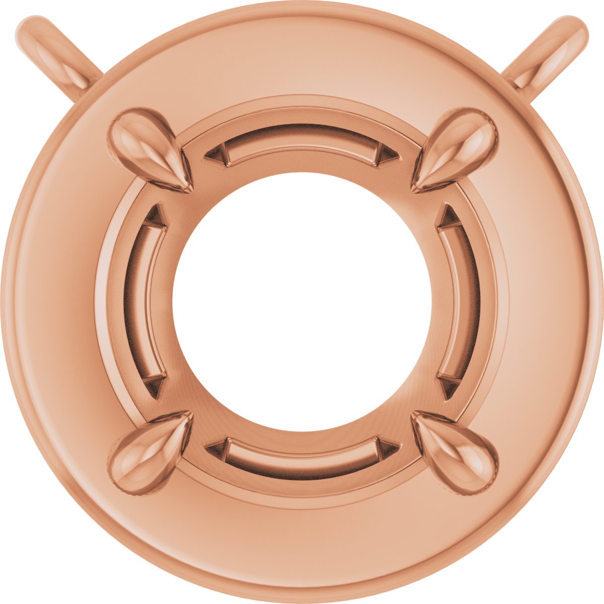 Claw-Prong Solitaire Bezel-Style Necklace or Center