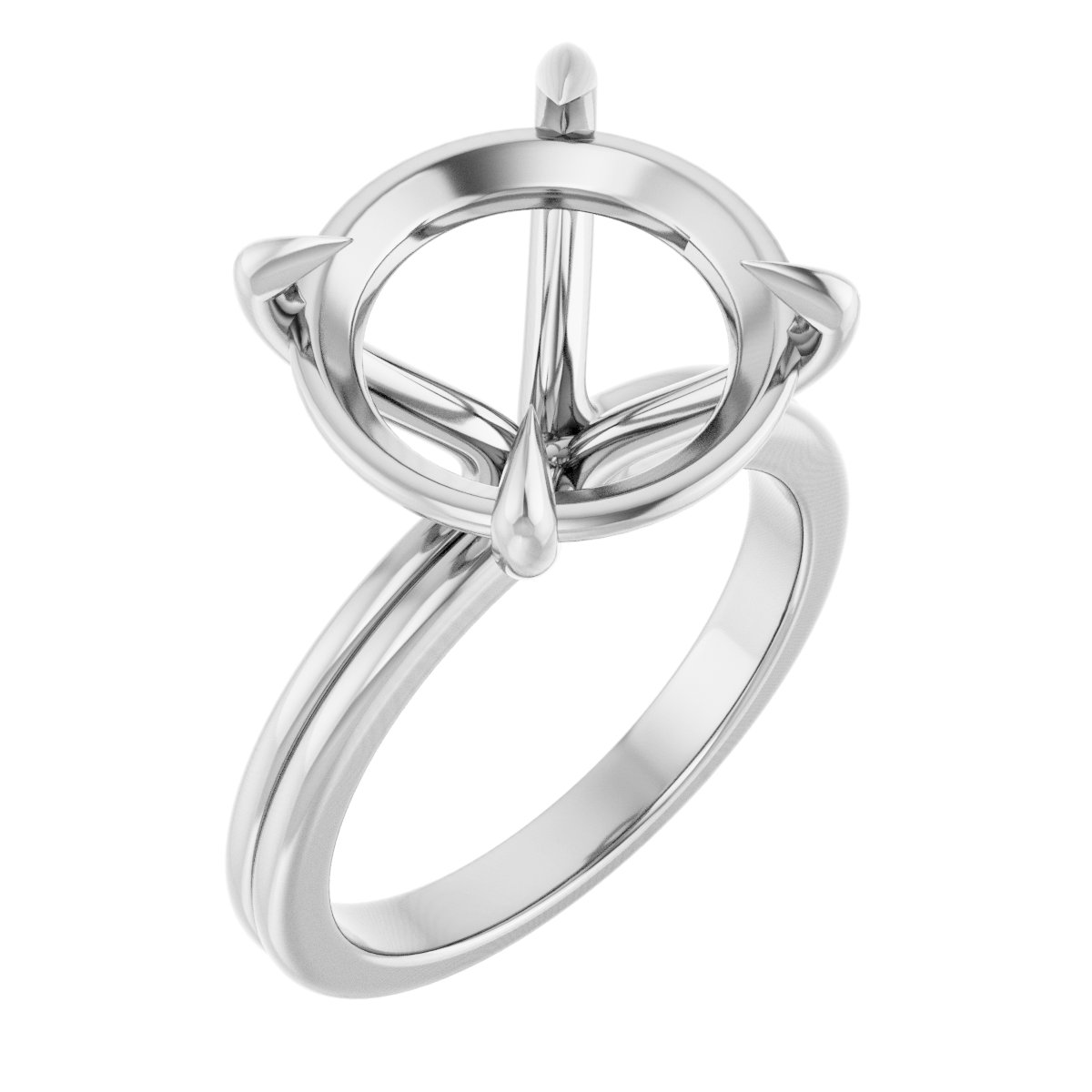 Claw-Prong Solitaire Engagement Ring