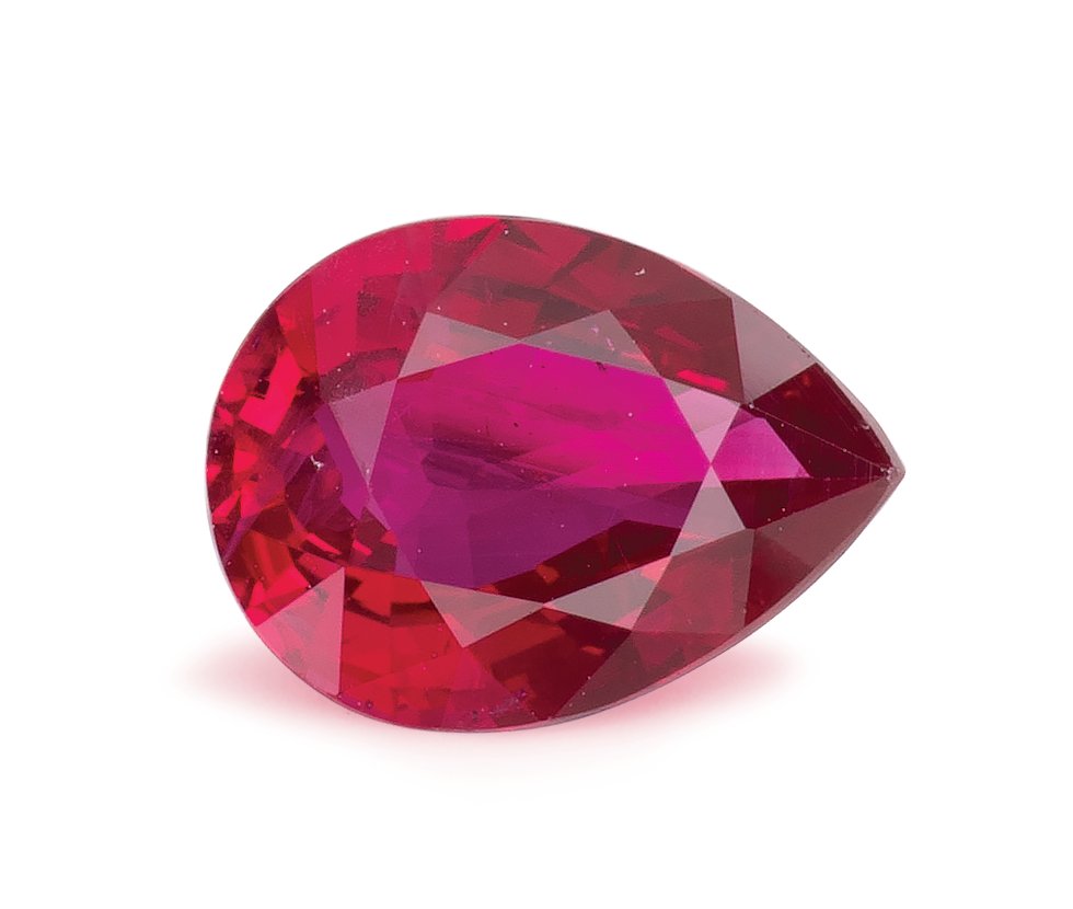 PEAR 1.27ct Natural Ruby