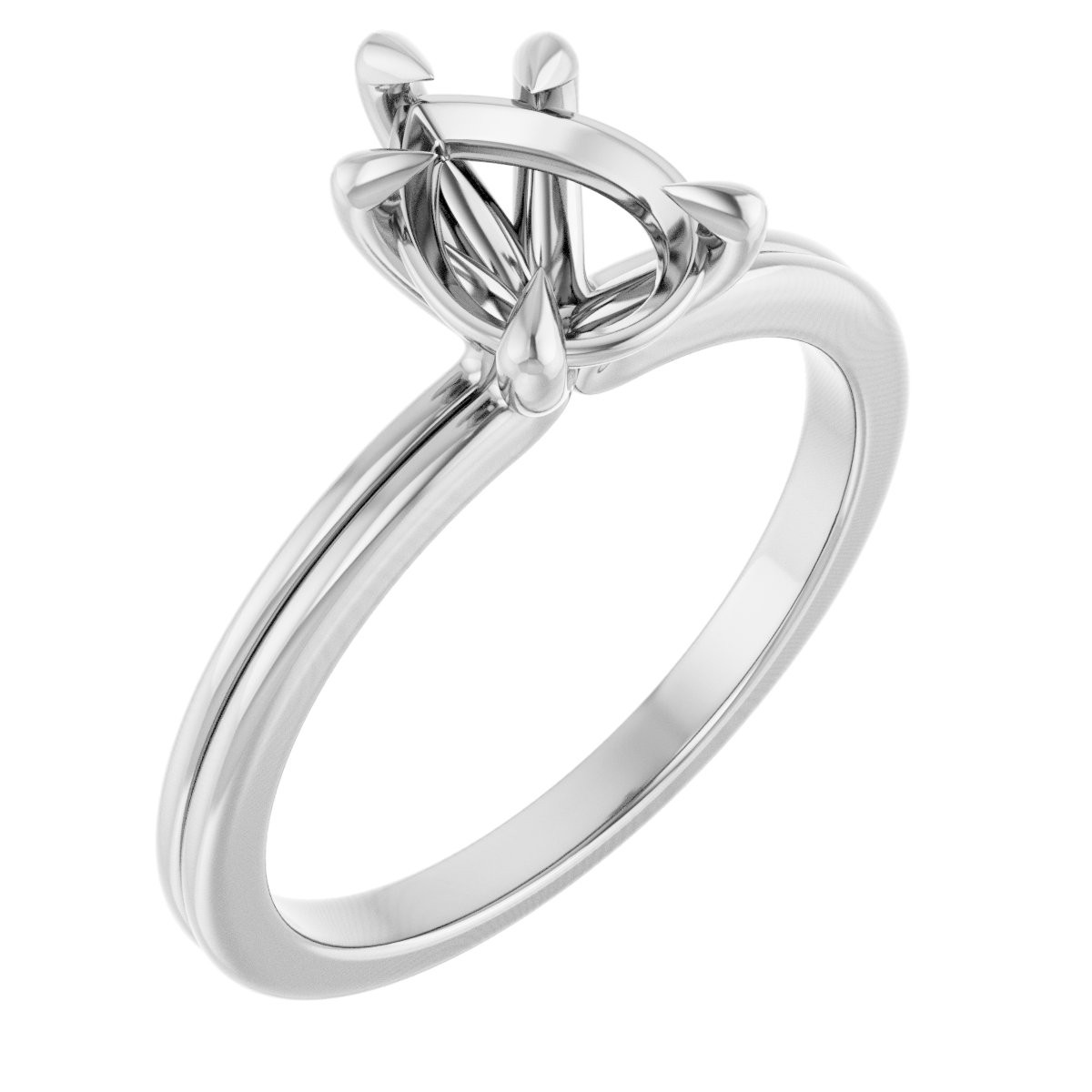 Claw-Prong Solitaire Engagement Ring