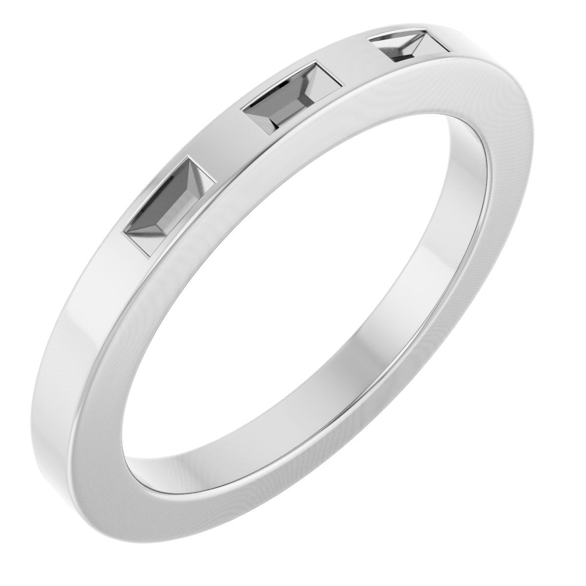 Three-Stone Anniversary Band