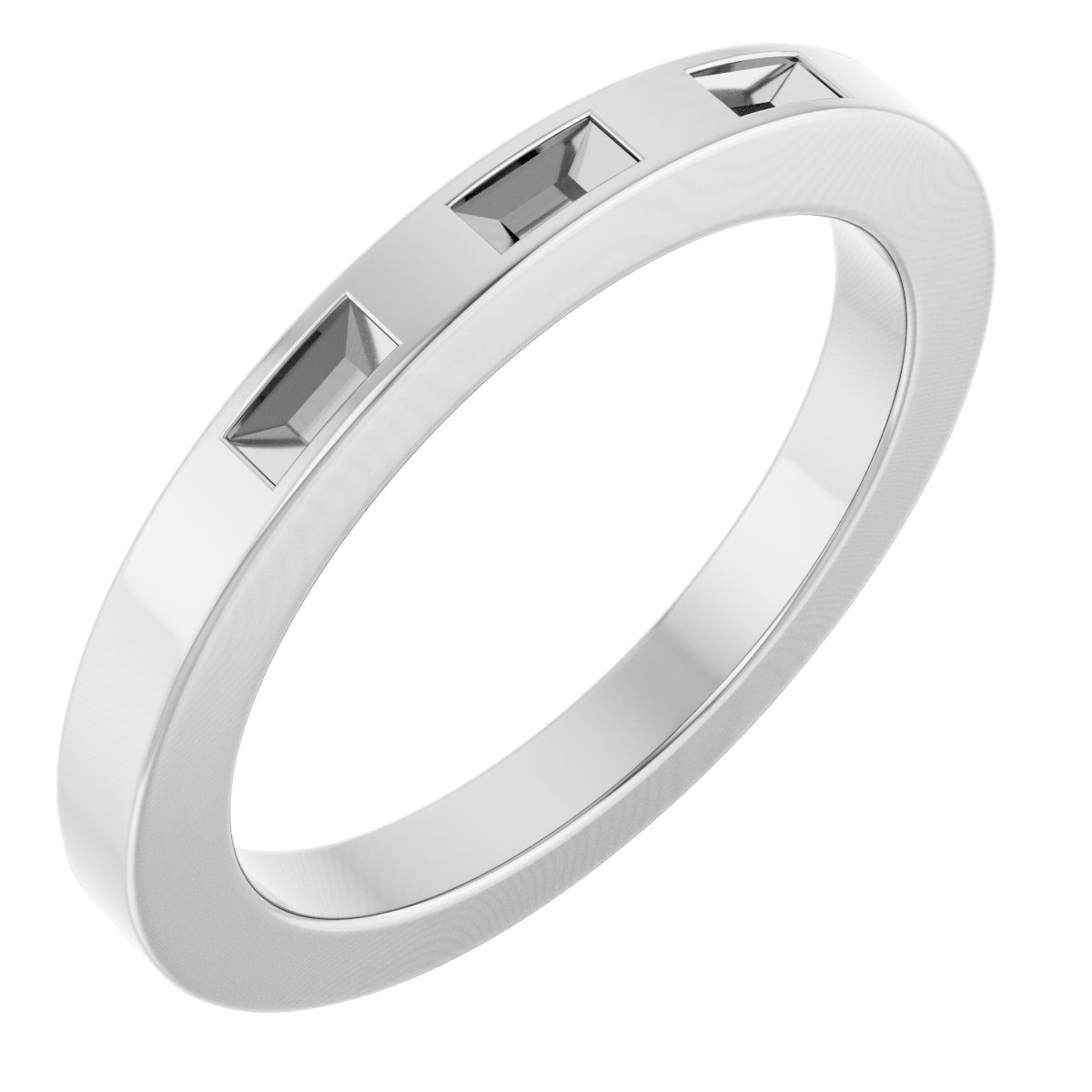 Three-Stone Anniversary Band