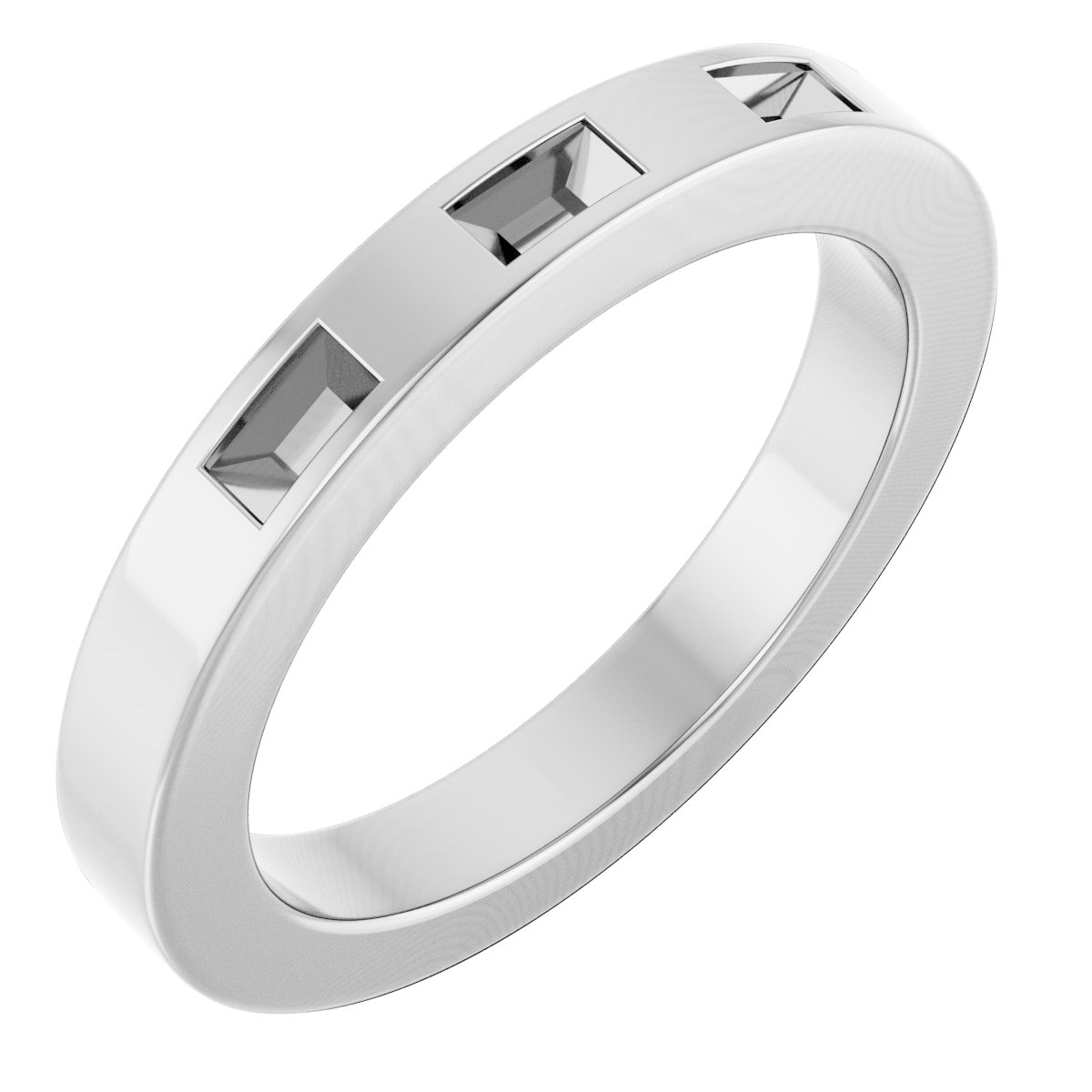Three-Stone Anniversary Band