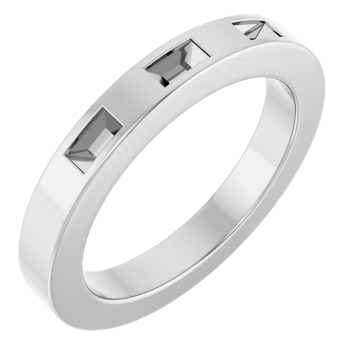 Three-Stone Anniversary Band