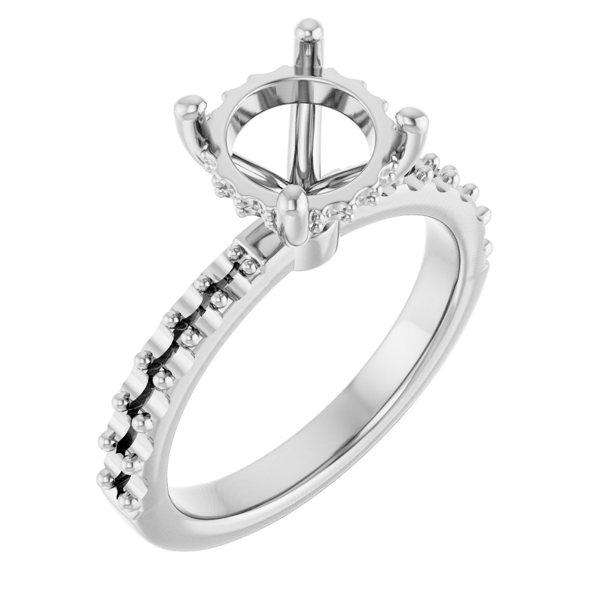 Hidden Halo-Style Engagement Ring