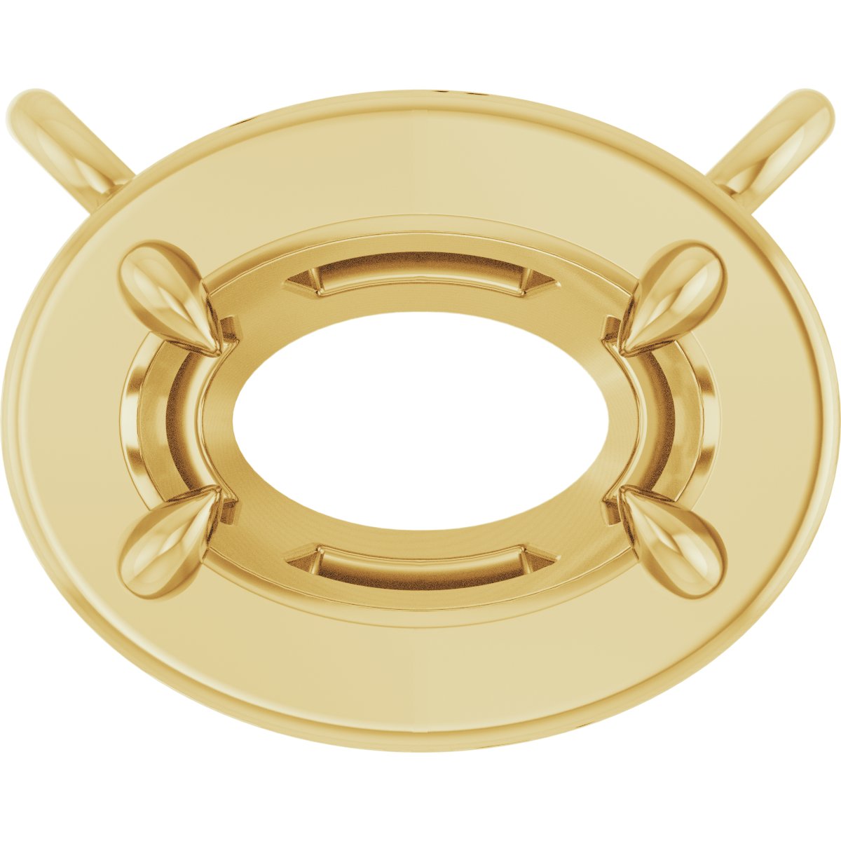 Claw-Prong Solitaire Bezel-Style Necklace or Center