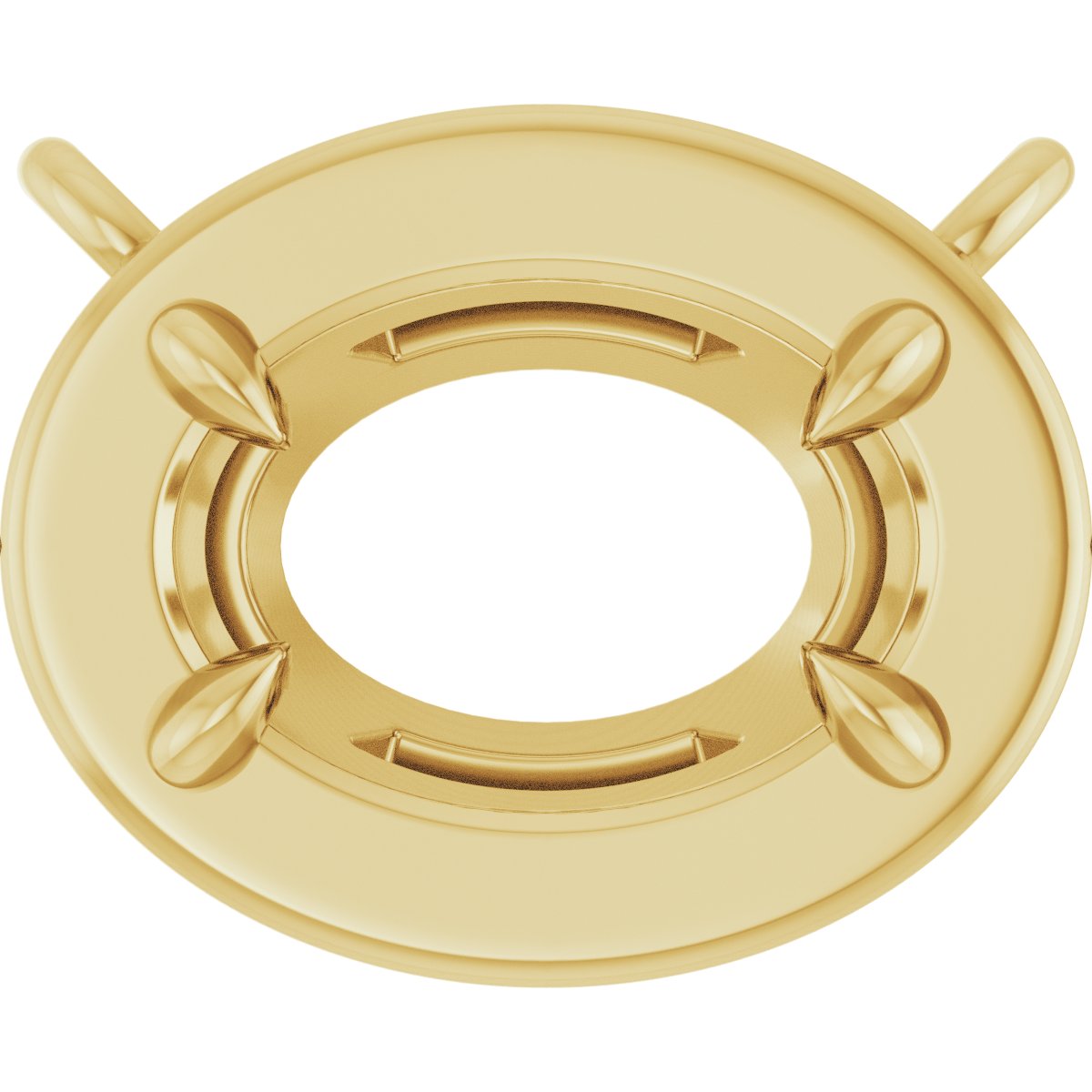 Claw-Prong Solitaire Bezel-Style Necklace or Center