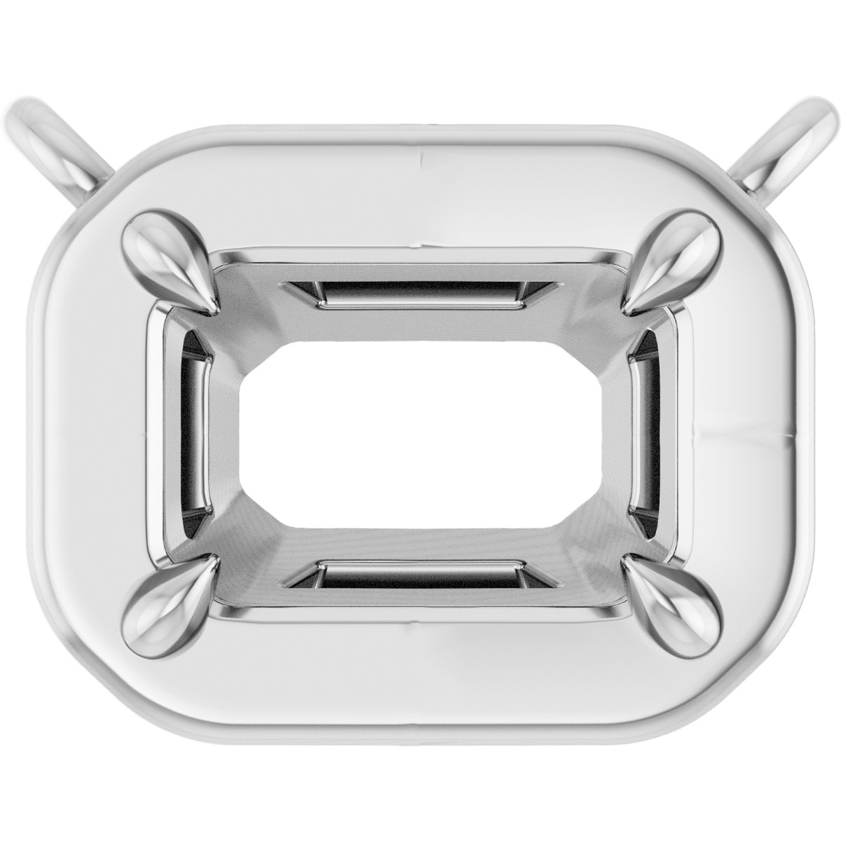 Claw-Prong Solitaire Bezel-Style Necklace or Center