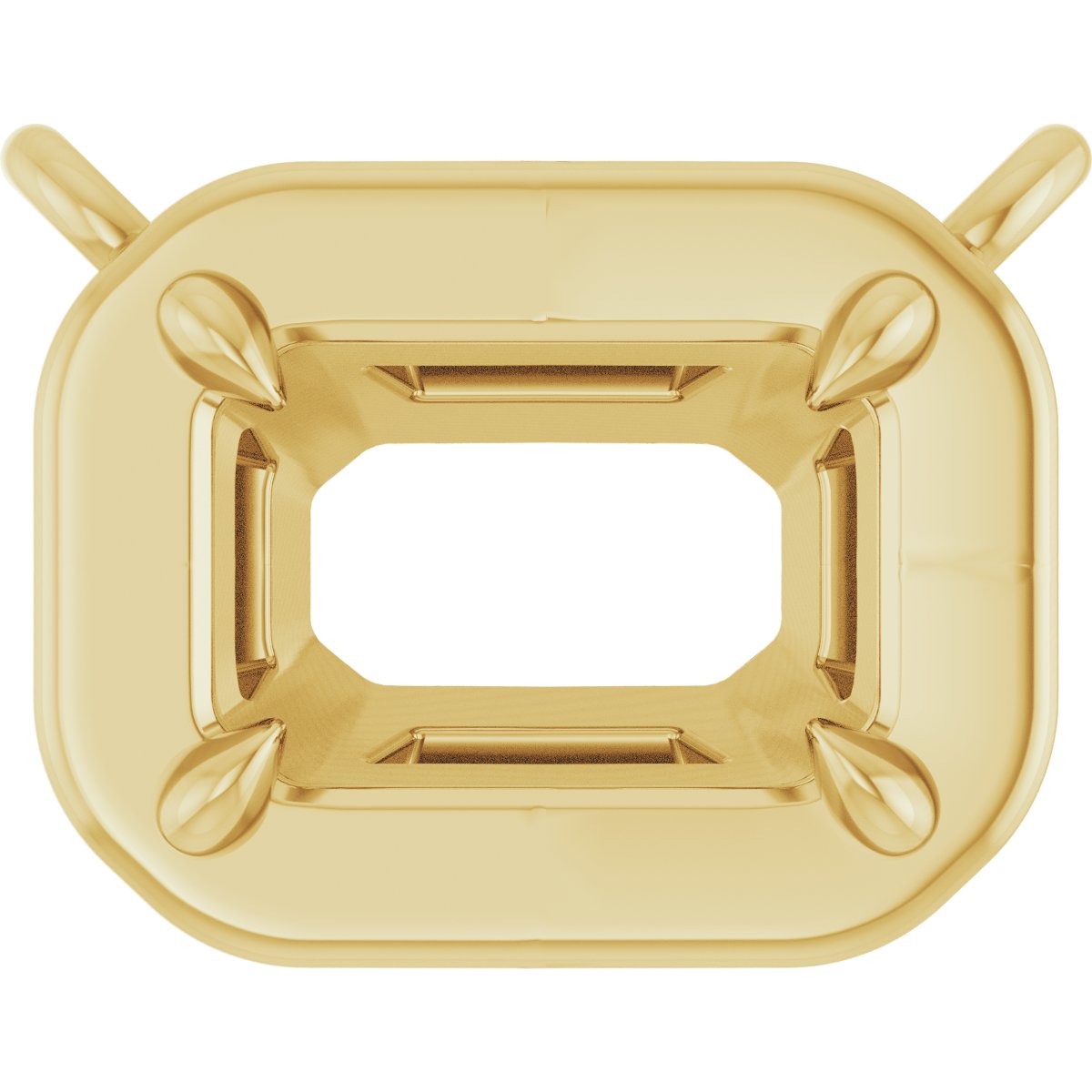 Claw-Prong Solitaire Bezel-Style Necklace or Center