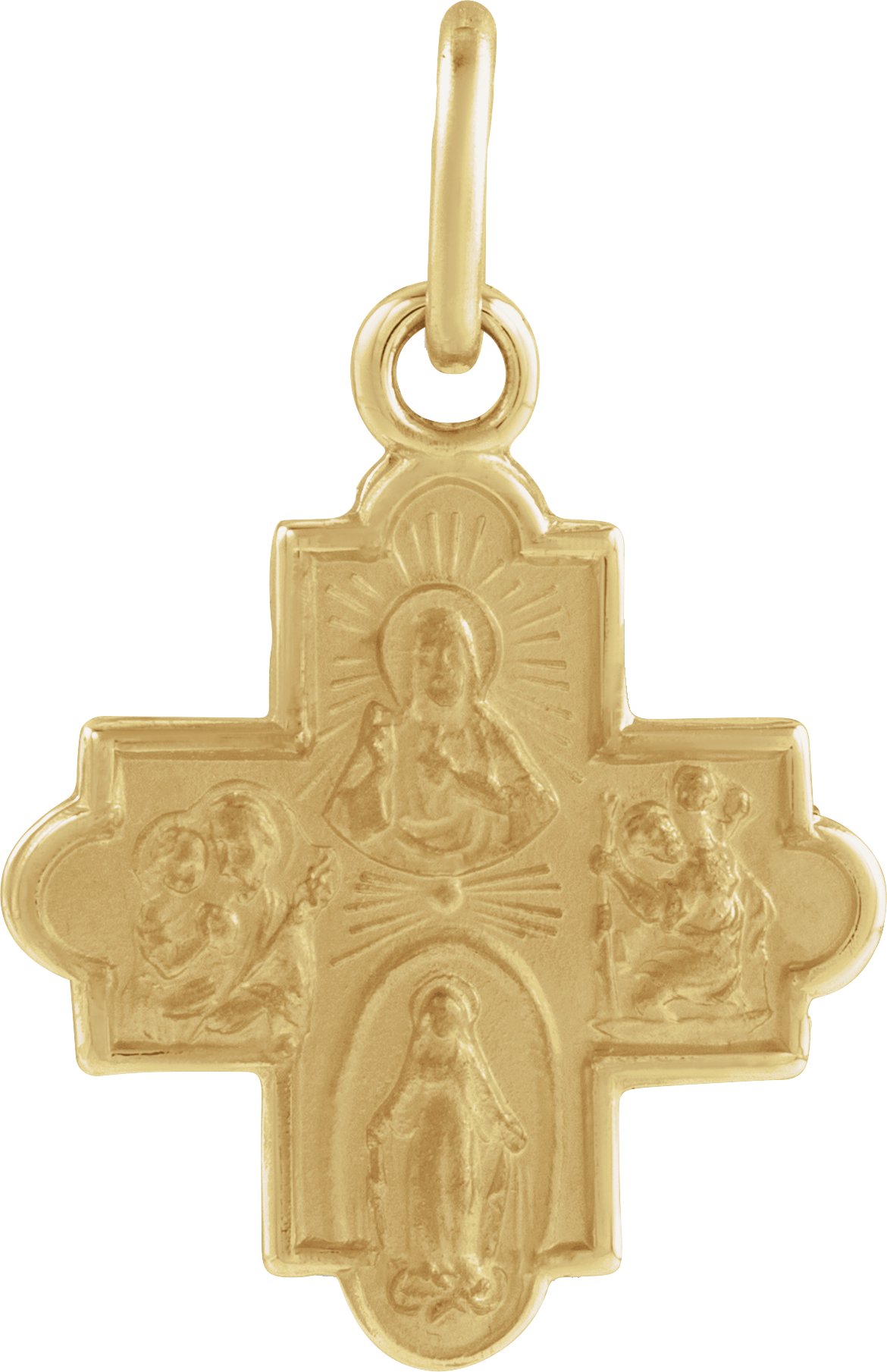 Four-Way Cross Medal Necklace or Pendant