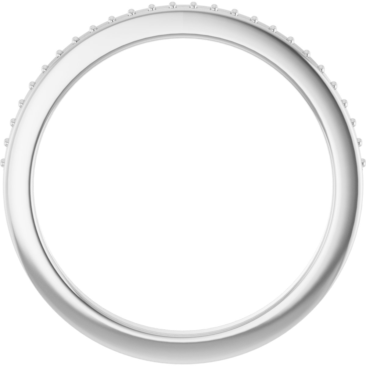Band Mounting for  6.5x6.5 mm Asscher Ring view 2