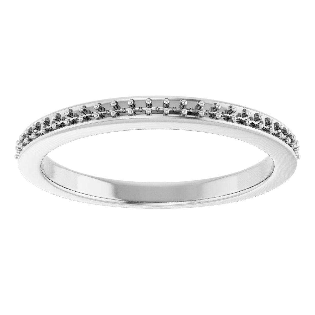 Band Mounting for  6.5x6.5 mm Asscher Ring view 3