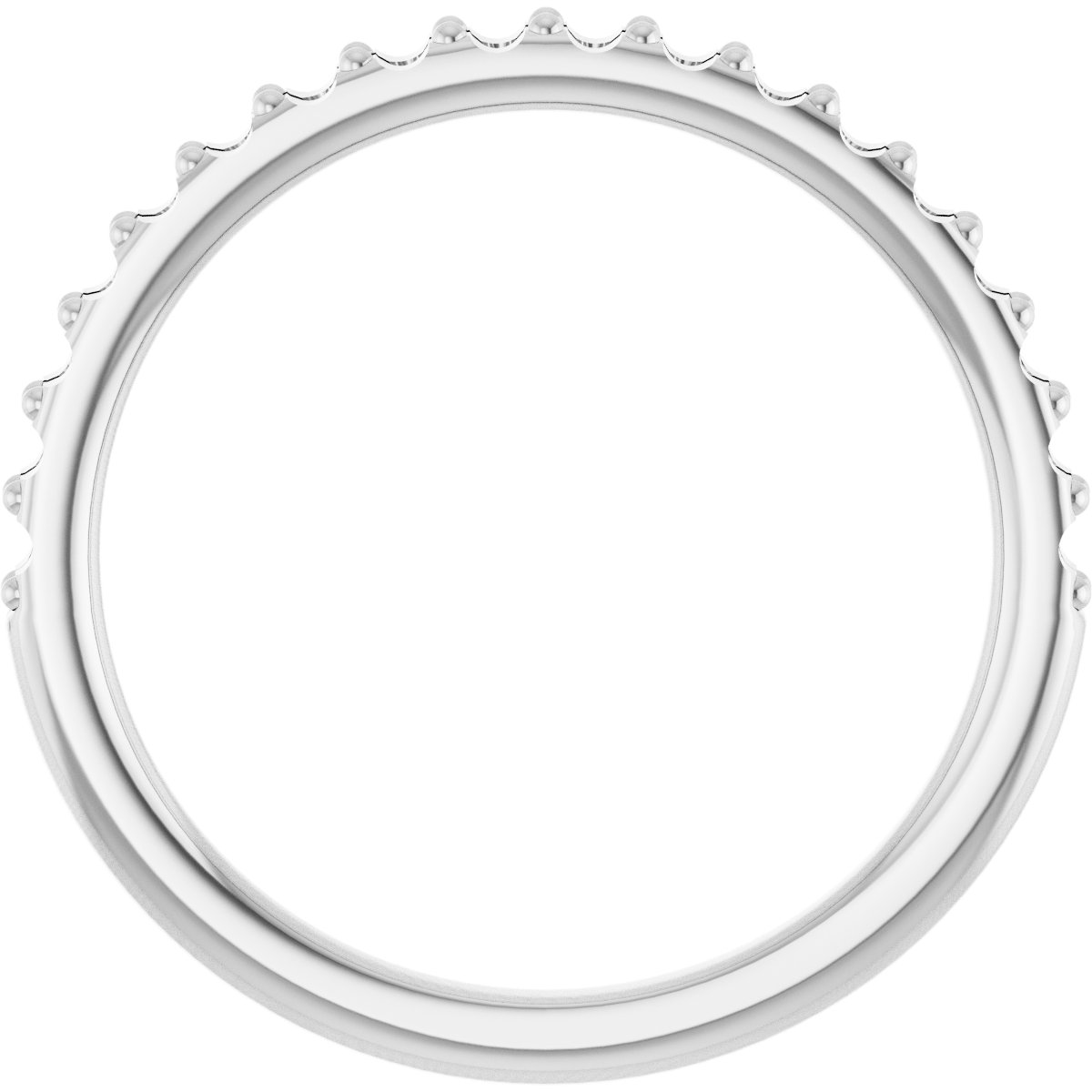 Band Mounting for 15x10 mm Pear Ring view 2