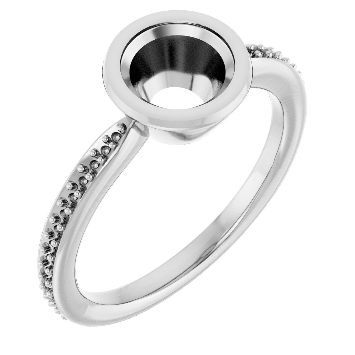 Bezel-Set Solitaire Ring