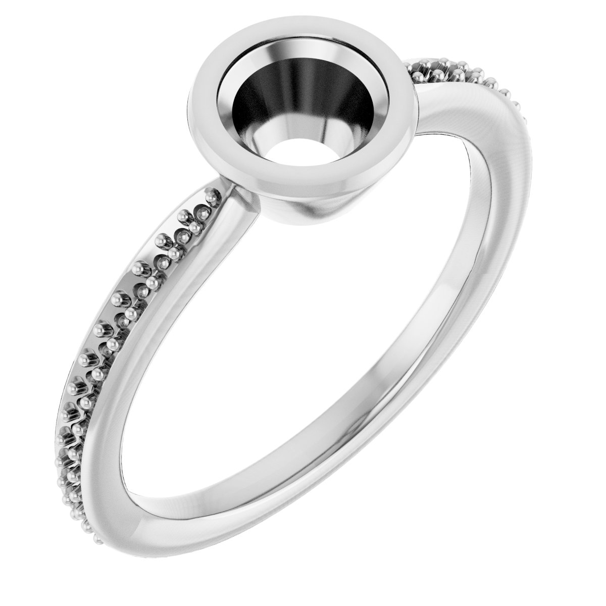 Bezel-Set Solitaire Ring