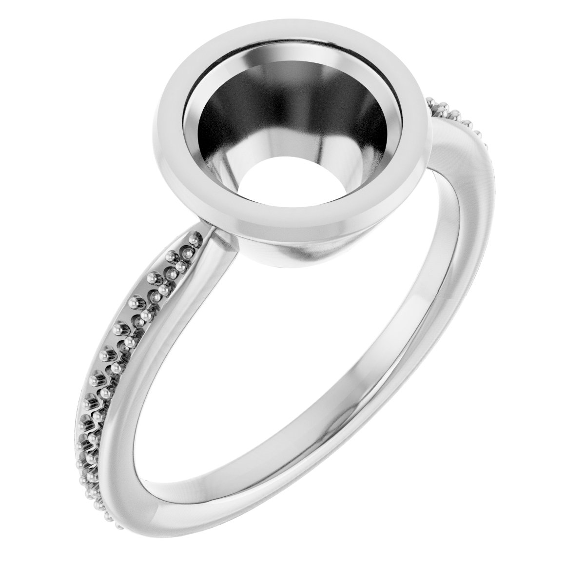 Bezel-Set Solitaire Ring