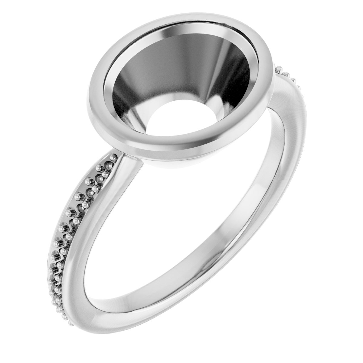 Bezel-Set Solitaire Ring