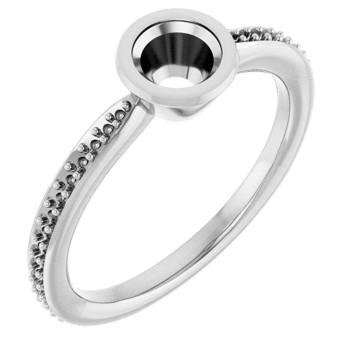 Bezel-Set Solitaire Ring