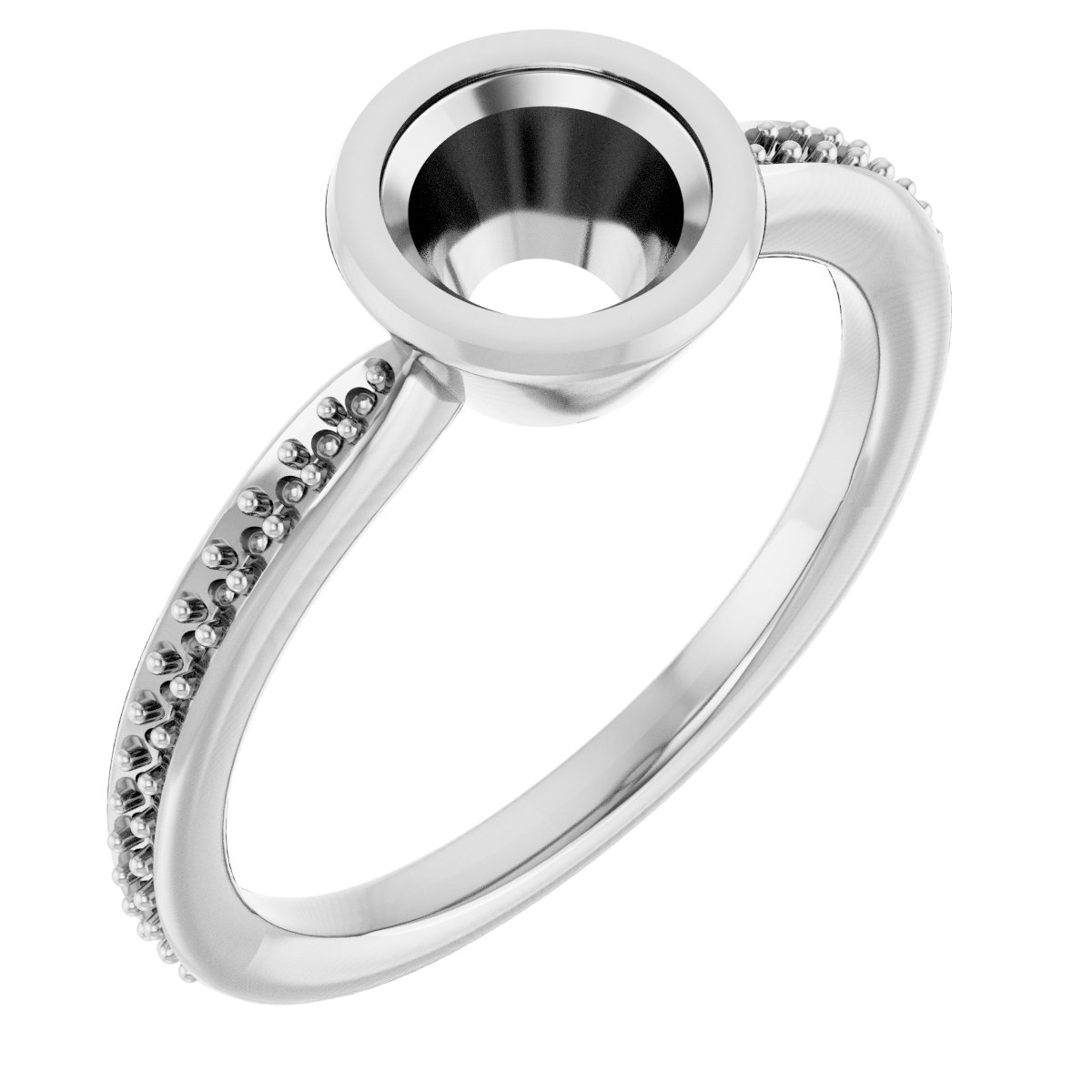 Bezel-Set Solitaire Ring