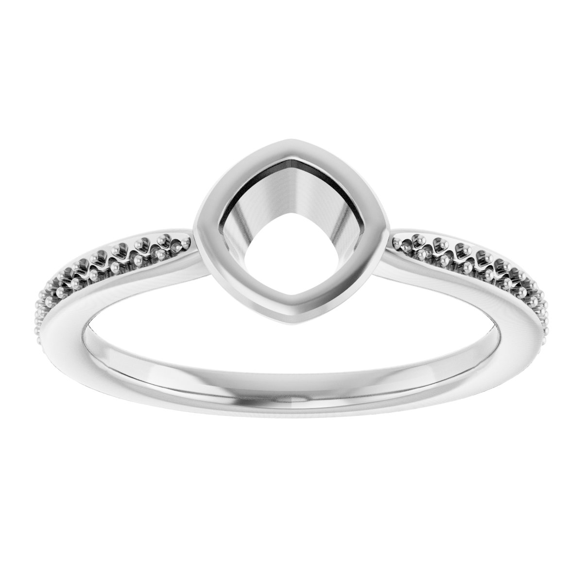 Natural Aquamarine Solitaire Ring view 3