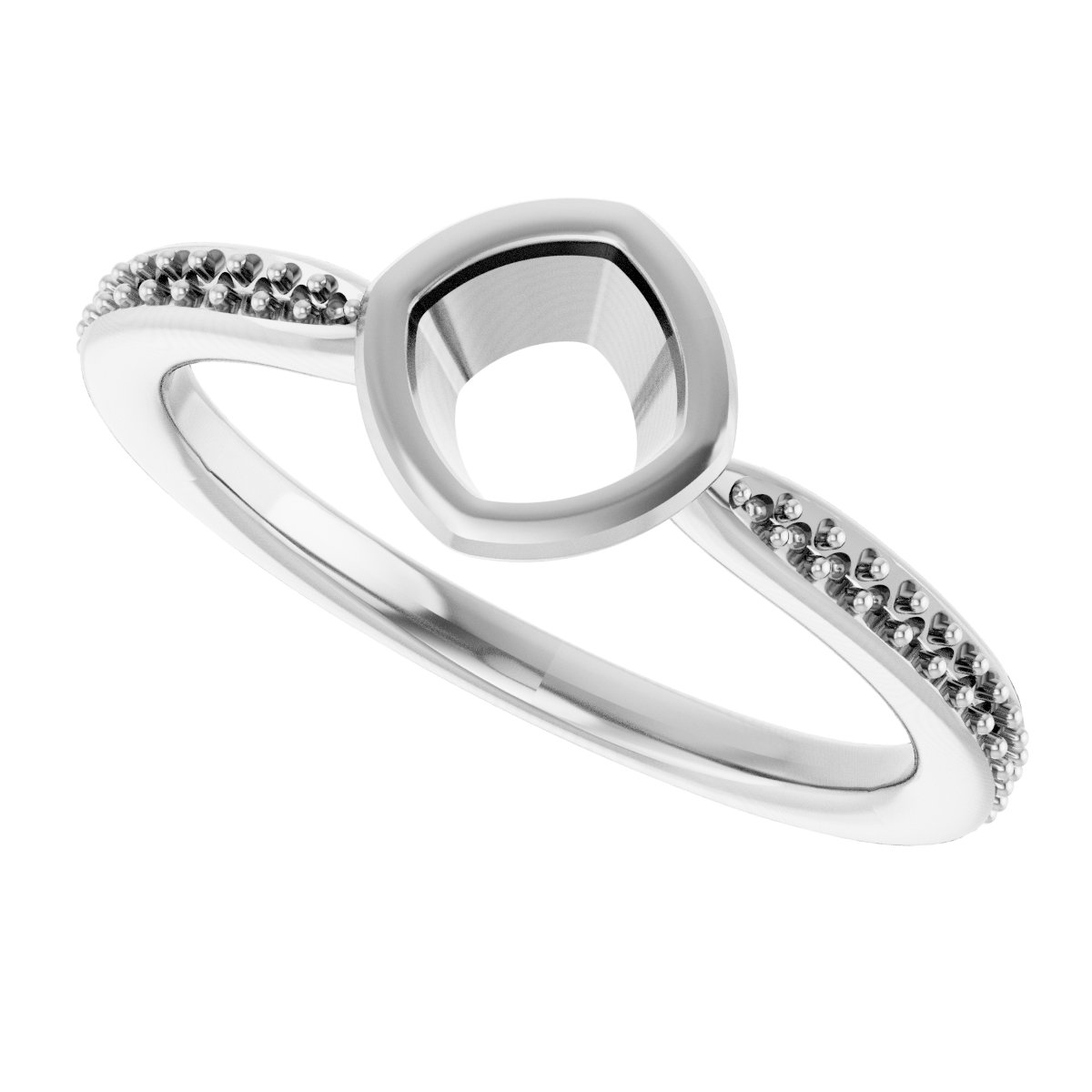 Natural Aquamarine Solitaire Ring view 5