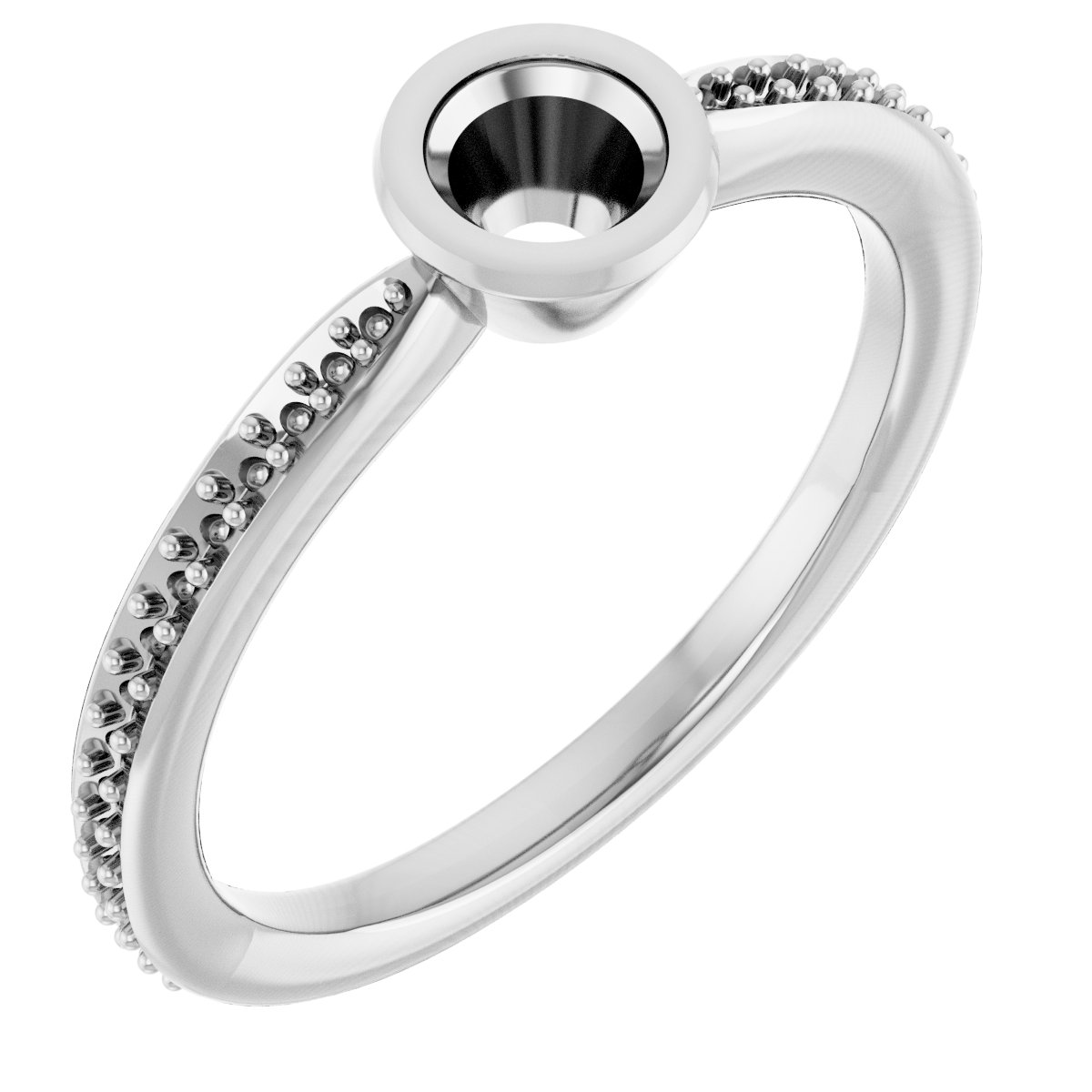 Bezel-Set Solitaire Ring