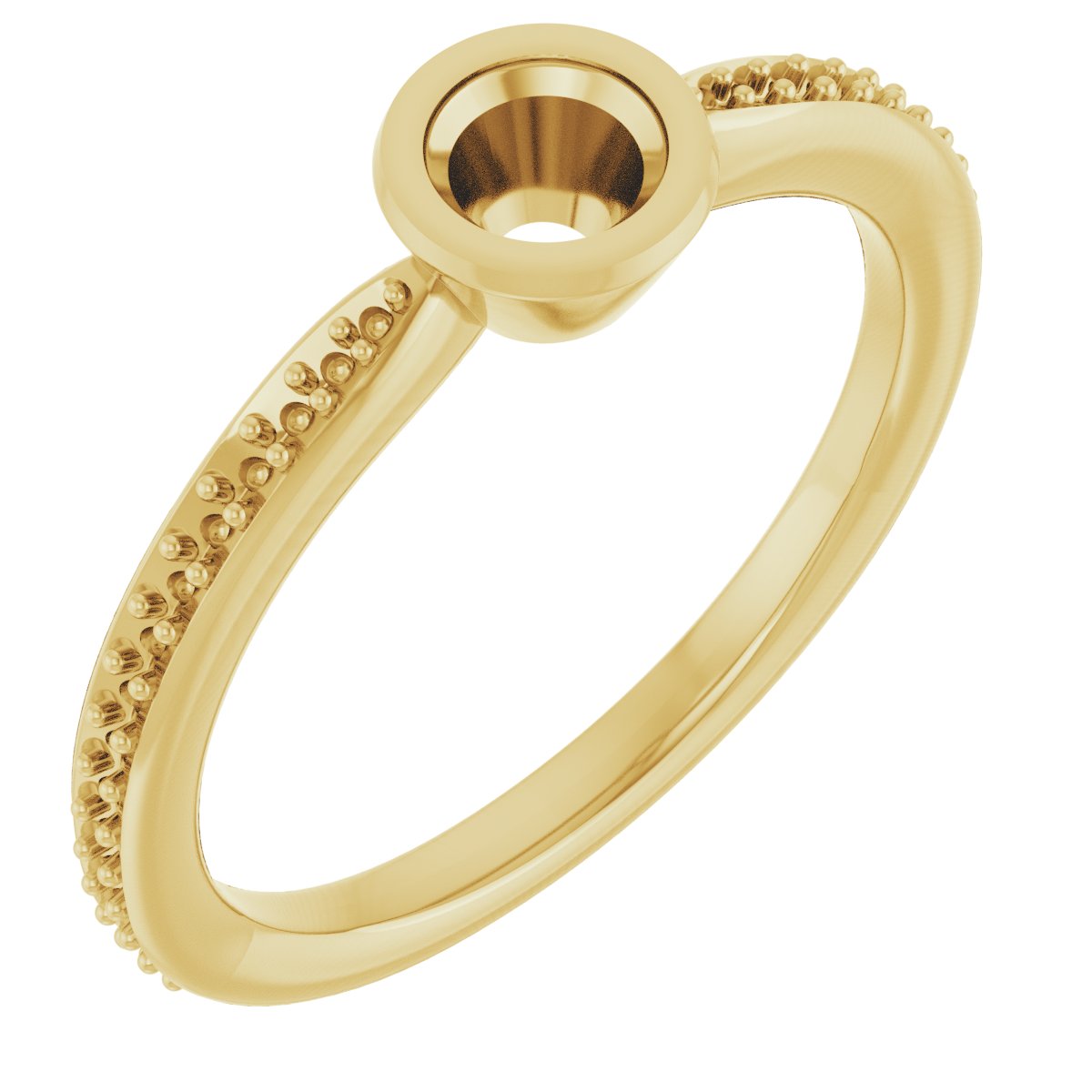 Bezel-Set Solitaire Ring