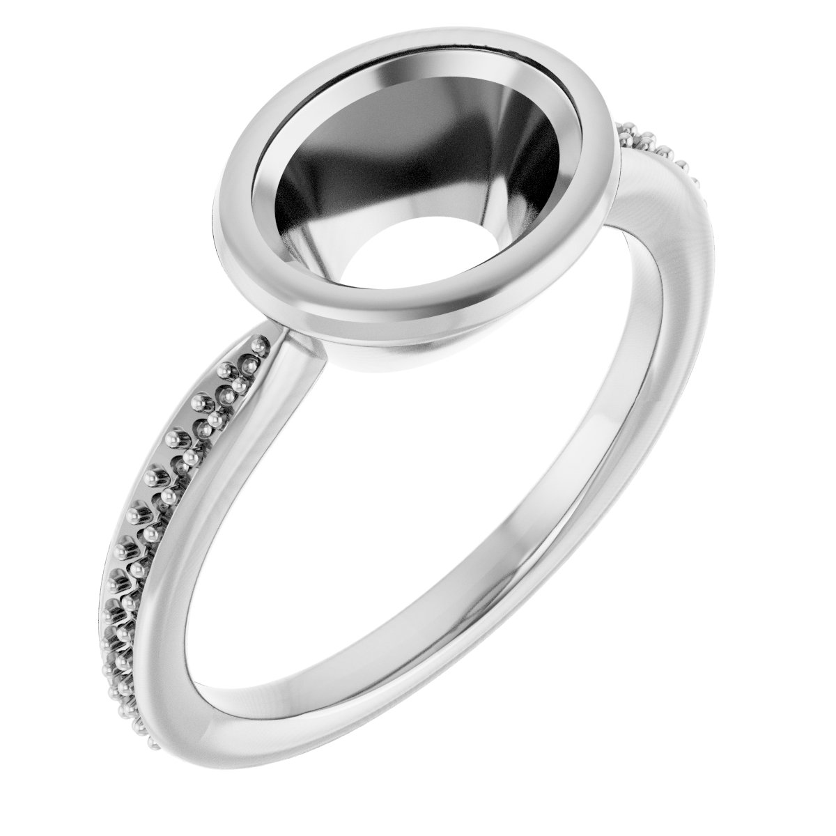 Bezel-Set Solitaire Ring