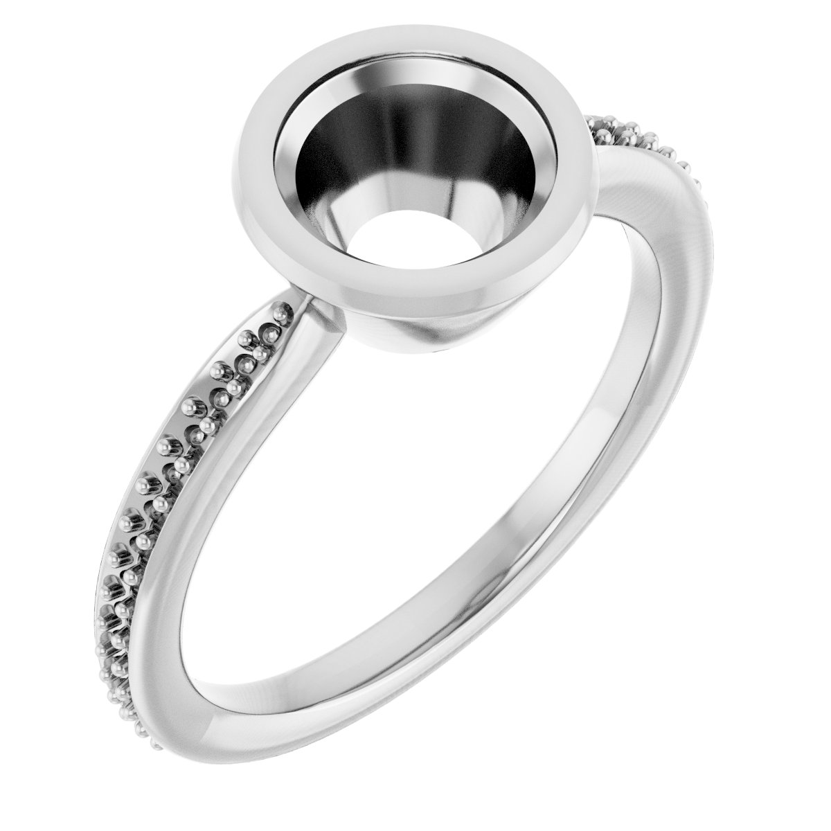 Bezel-Set Solitaire Ring