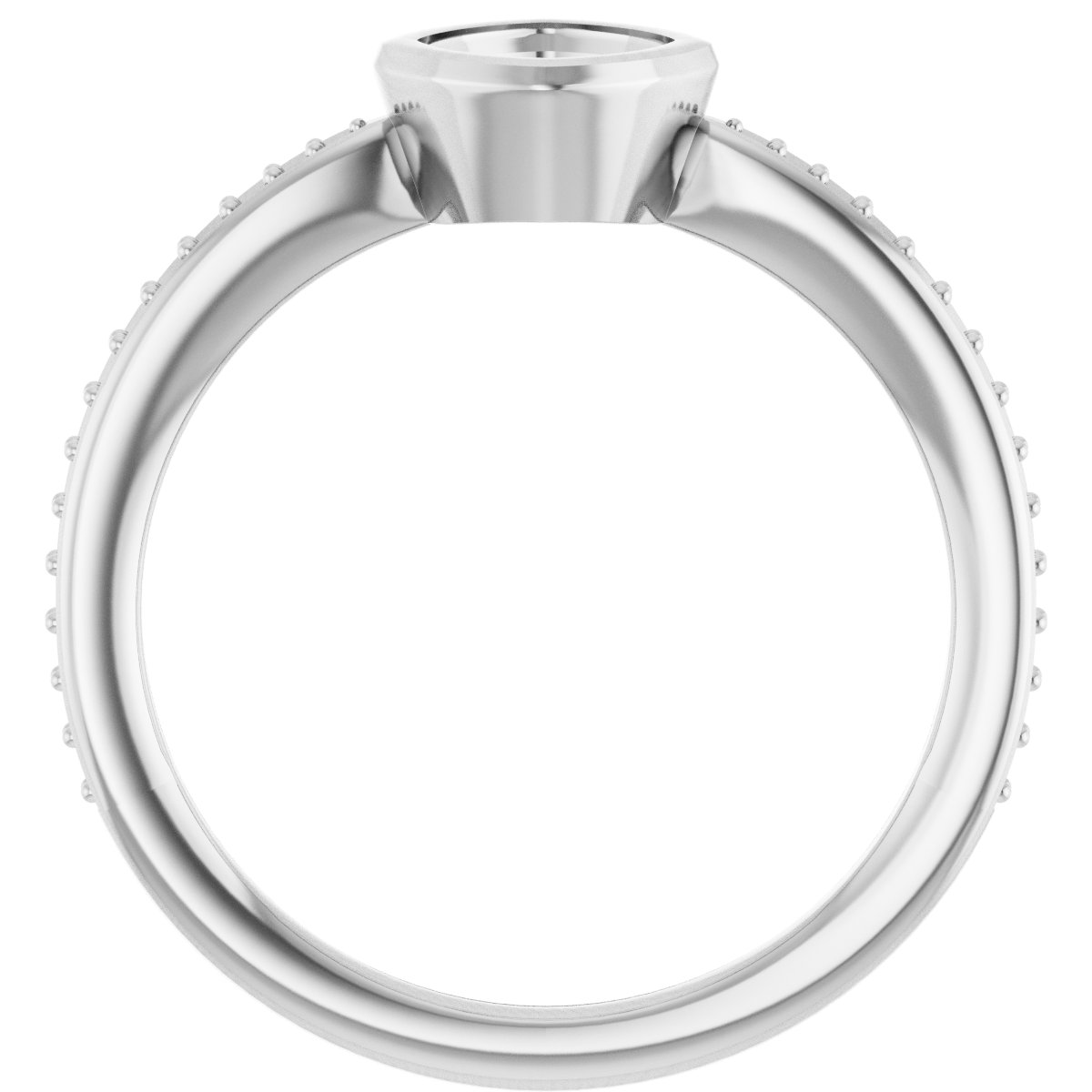 Natural Aquamarine Solitaire Ring view 2