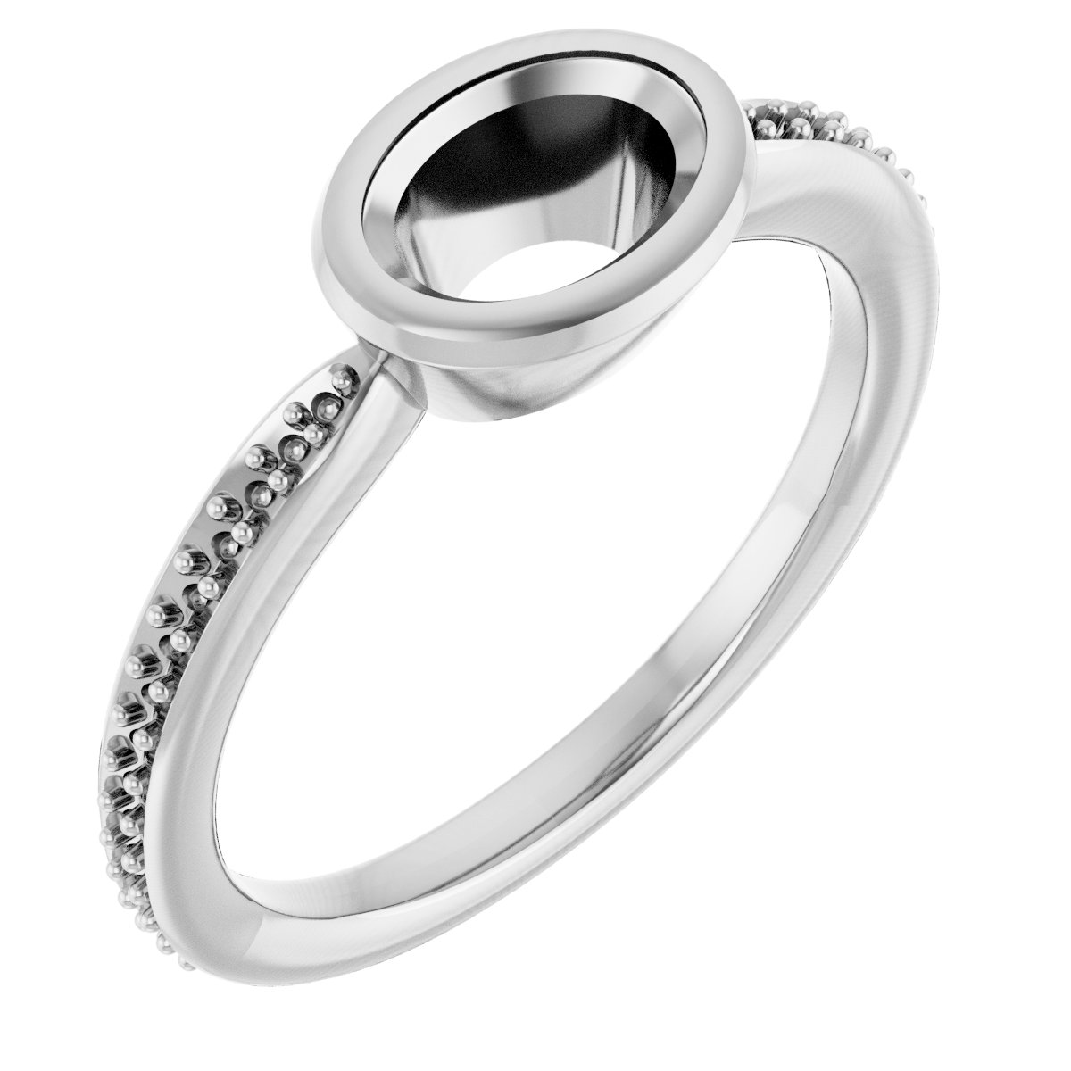 Bezel-Set Solitaire Ring