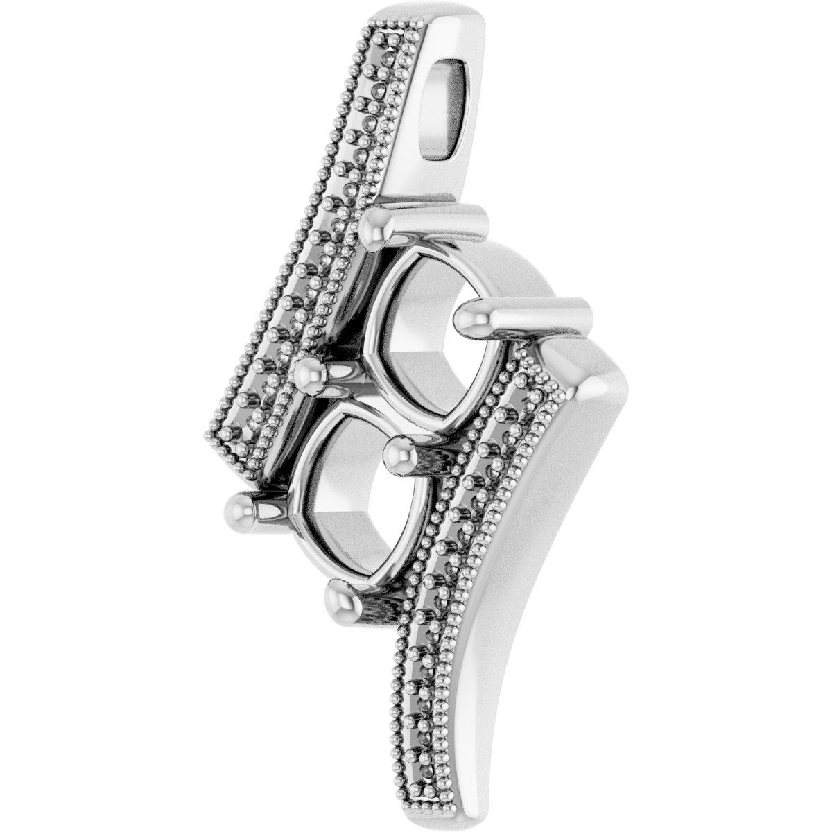 1/2 CTW Lab-Grown Diamond Two-Stone Pendant view 2