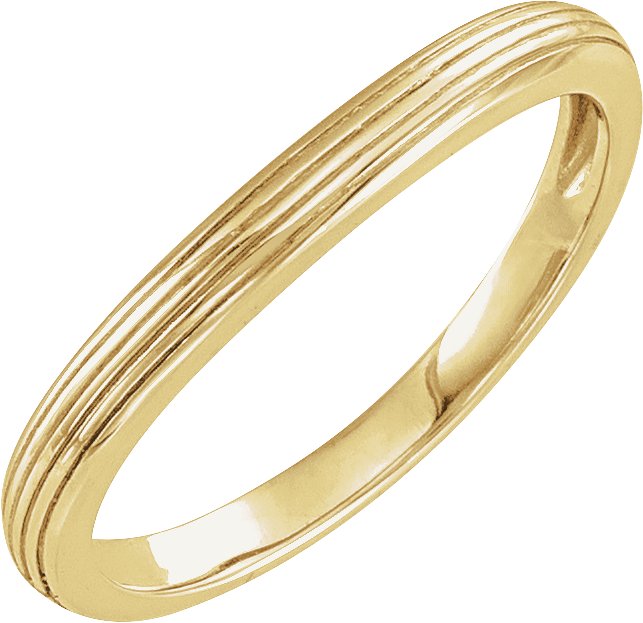 Contour Band – 14K Yellow Gold