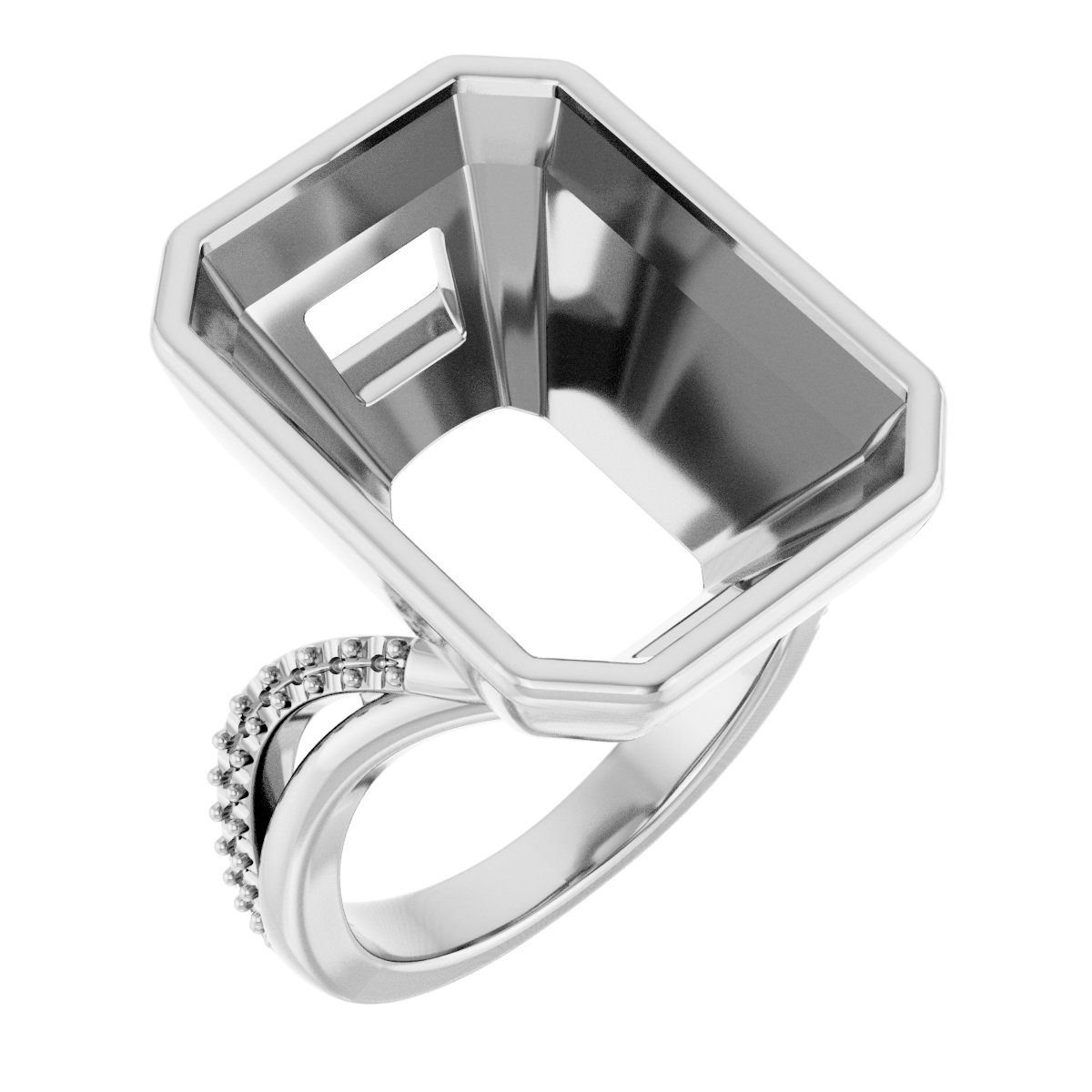 Bezel-Set Engagement Ring