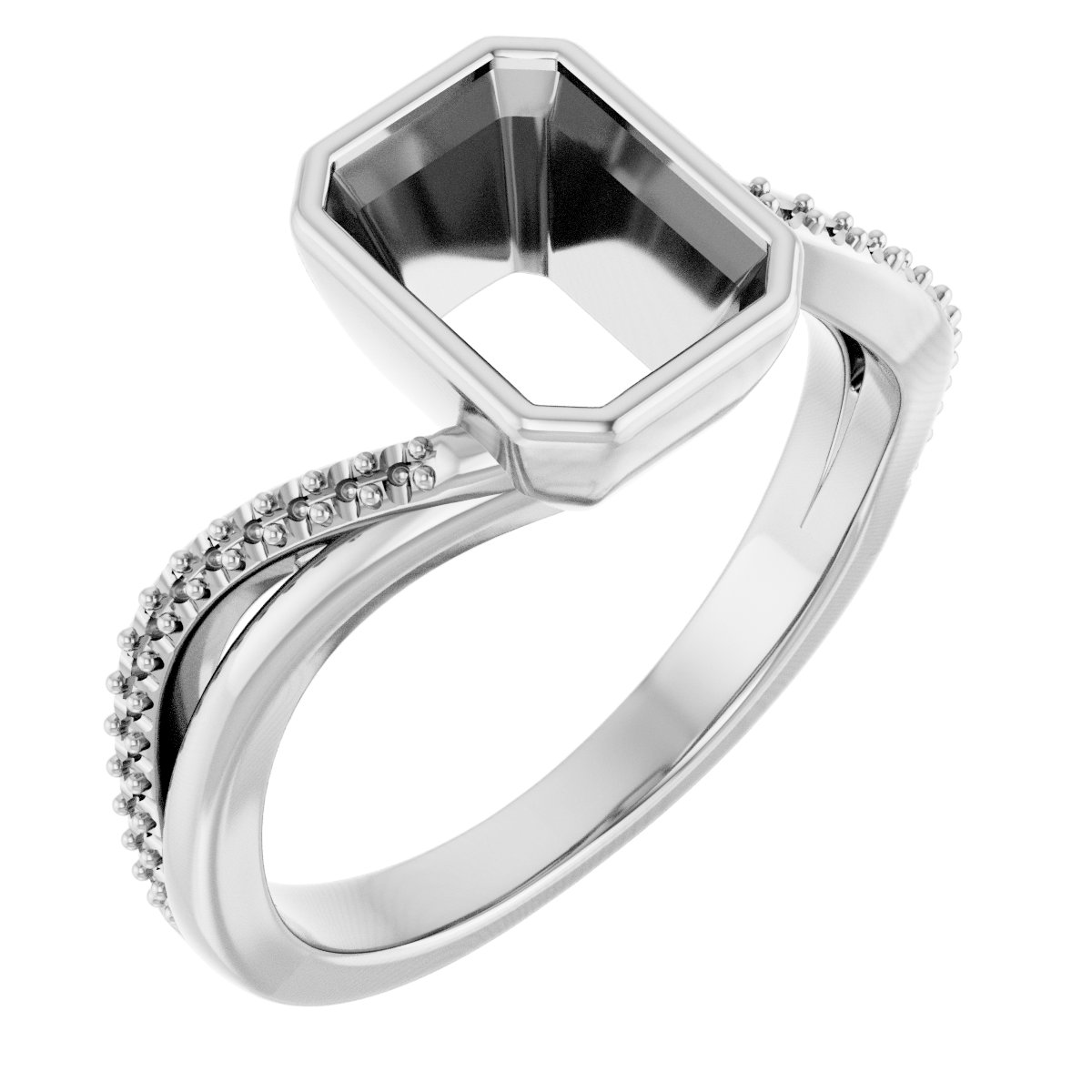 Bezel-Set Engagement Ring