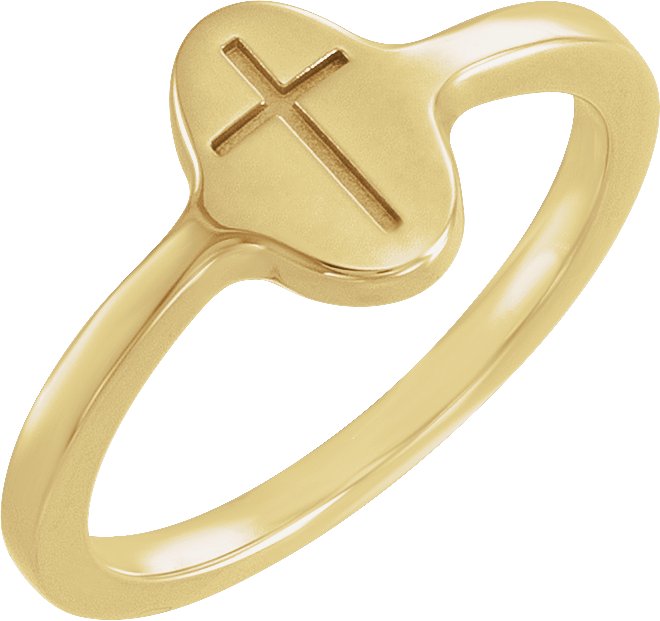 Cross Signet Ring